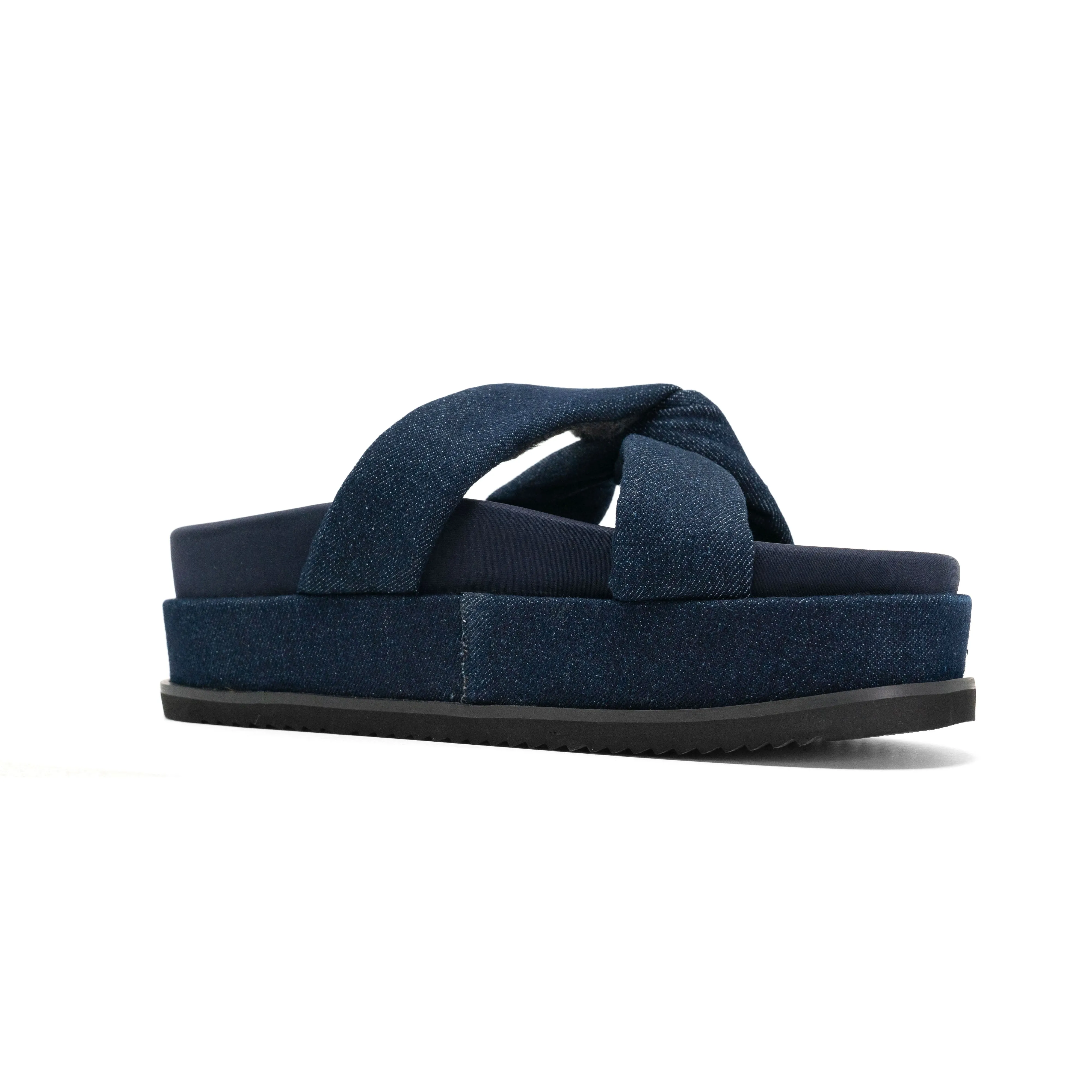 ROAM SIDE SLIP STACK PLATFORM DARK DENIM