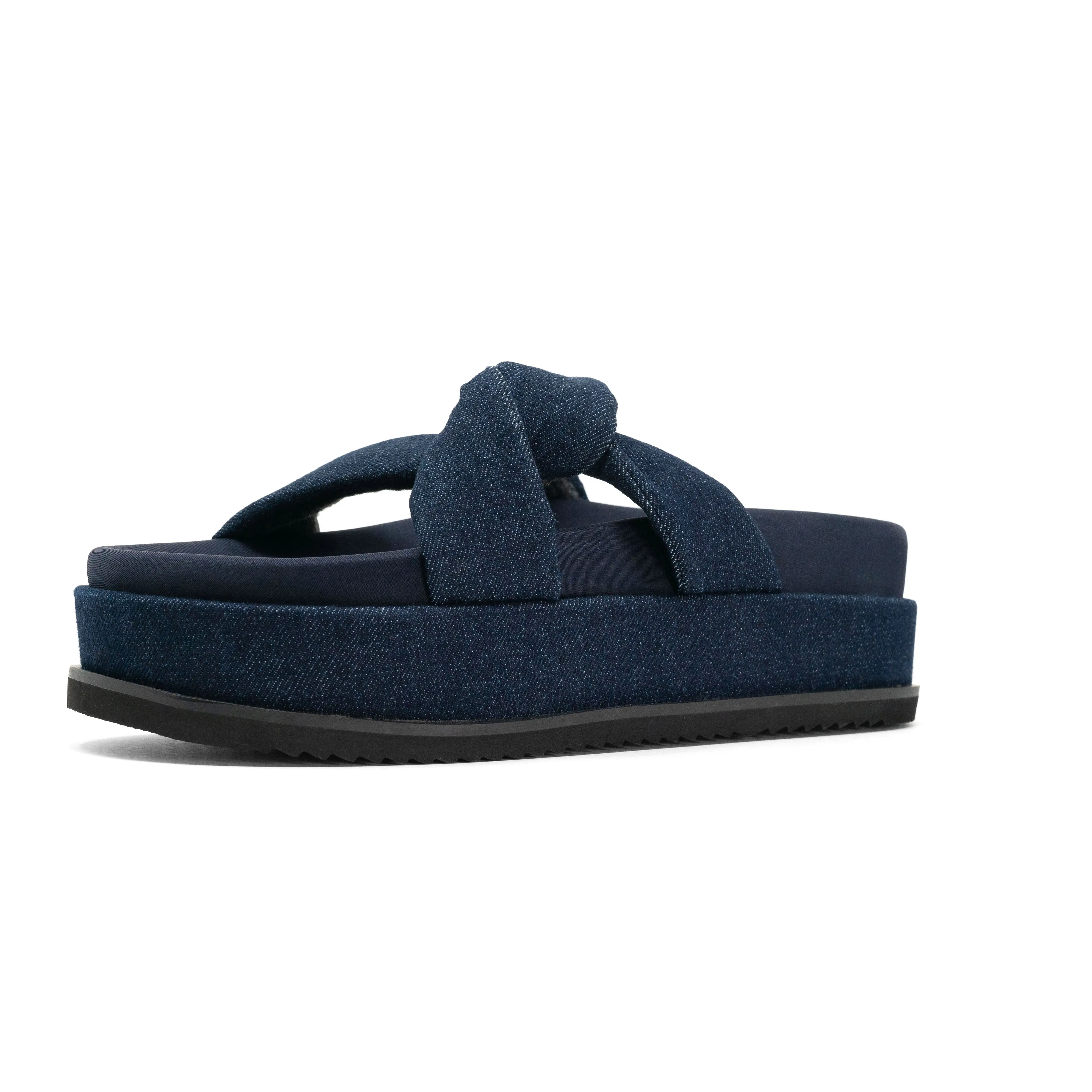 ROAM SIDE SLIP STACK PLATFORM DARK DENIM