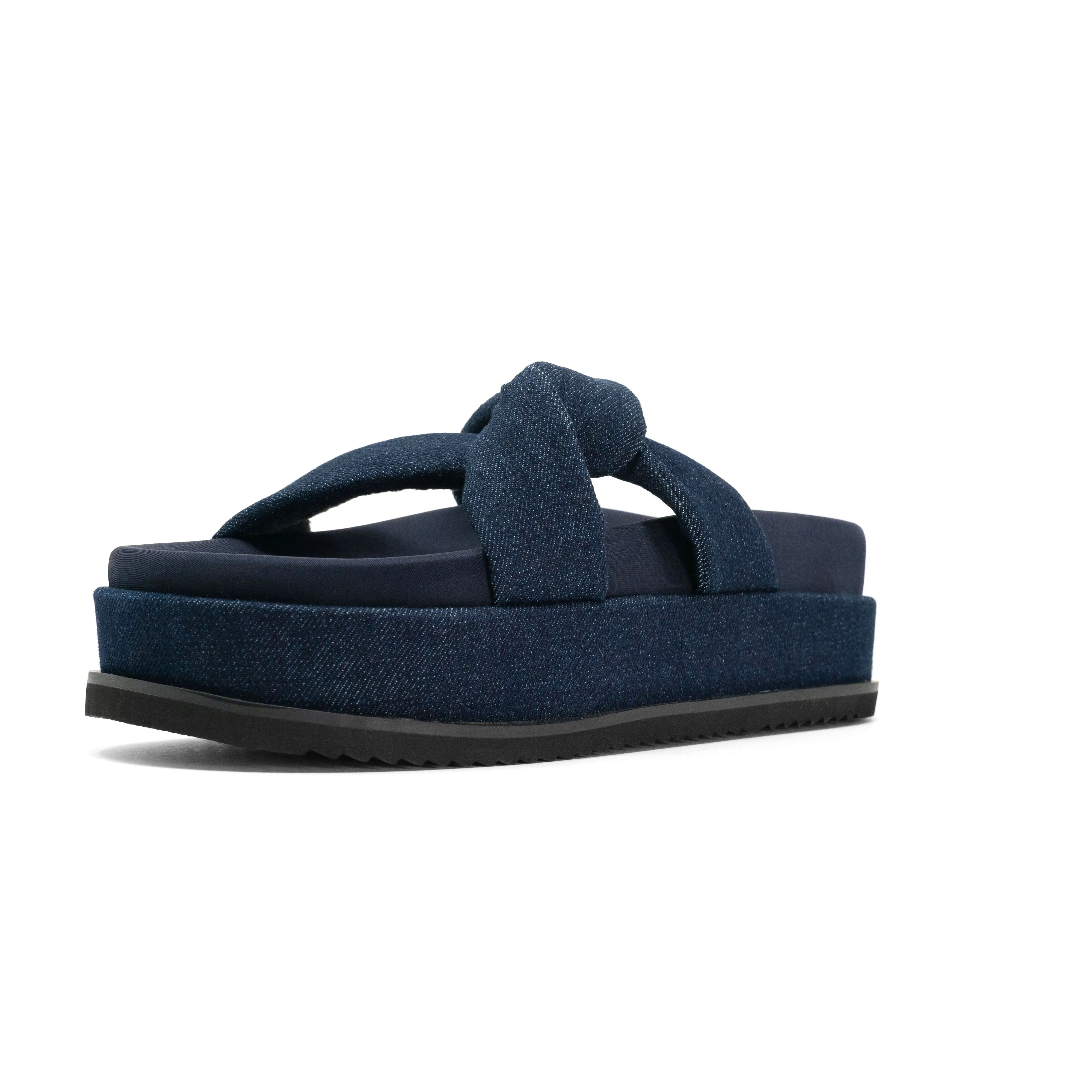 ROAM SIDE SLIP STACK PLATFORM DARK DENIM