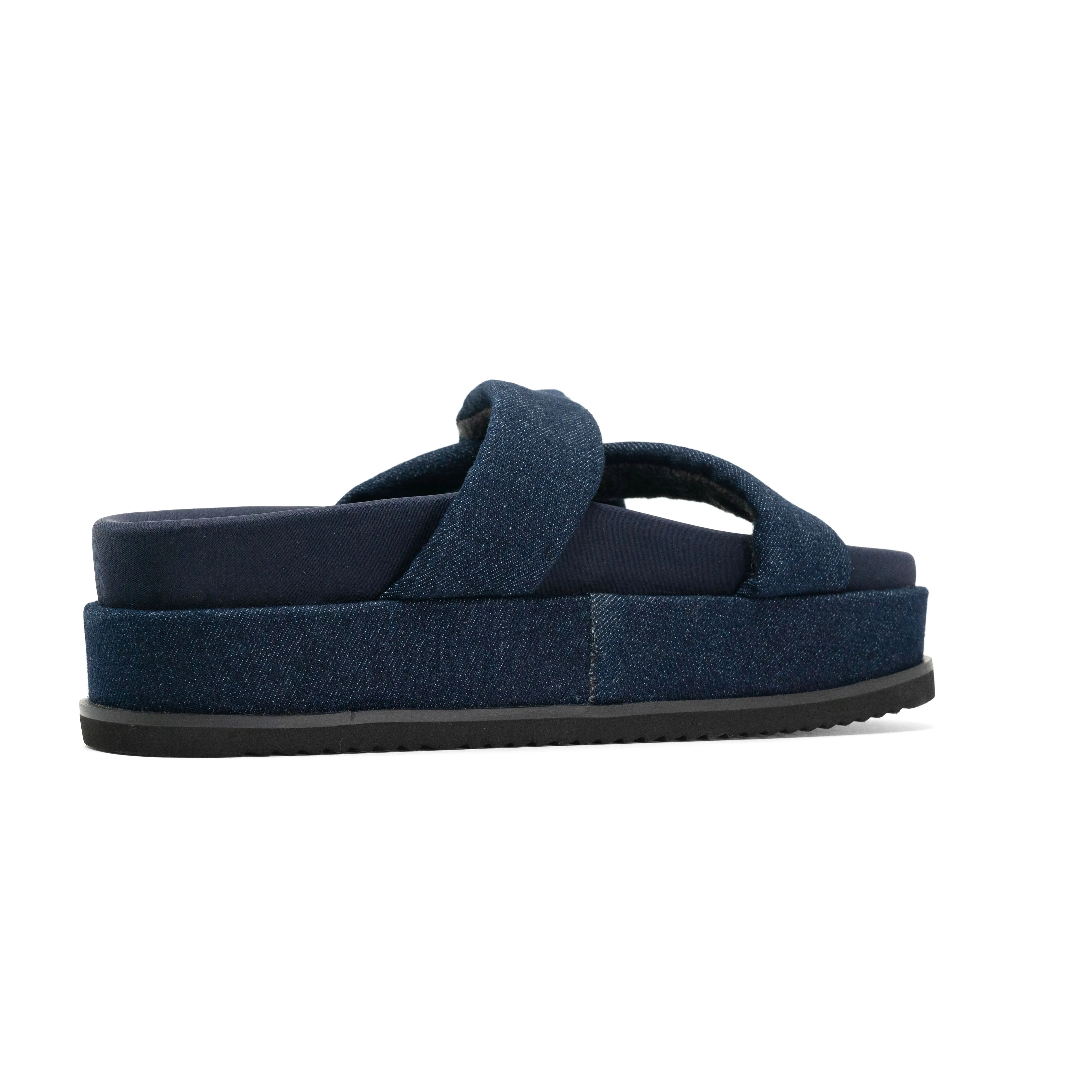 ROAM SIDE SLIP STACK PLATFORM DARK DENIM