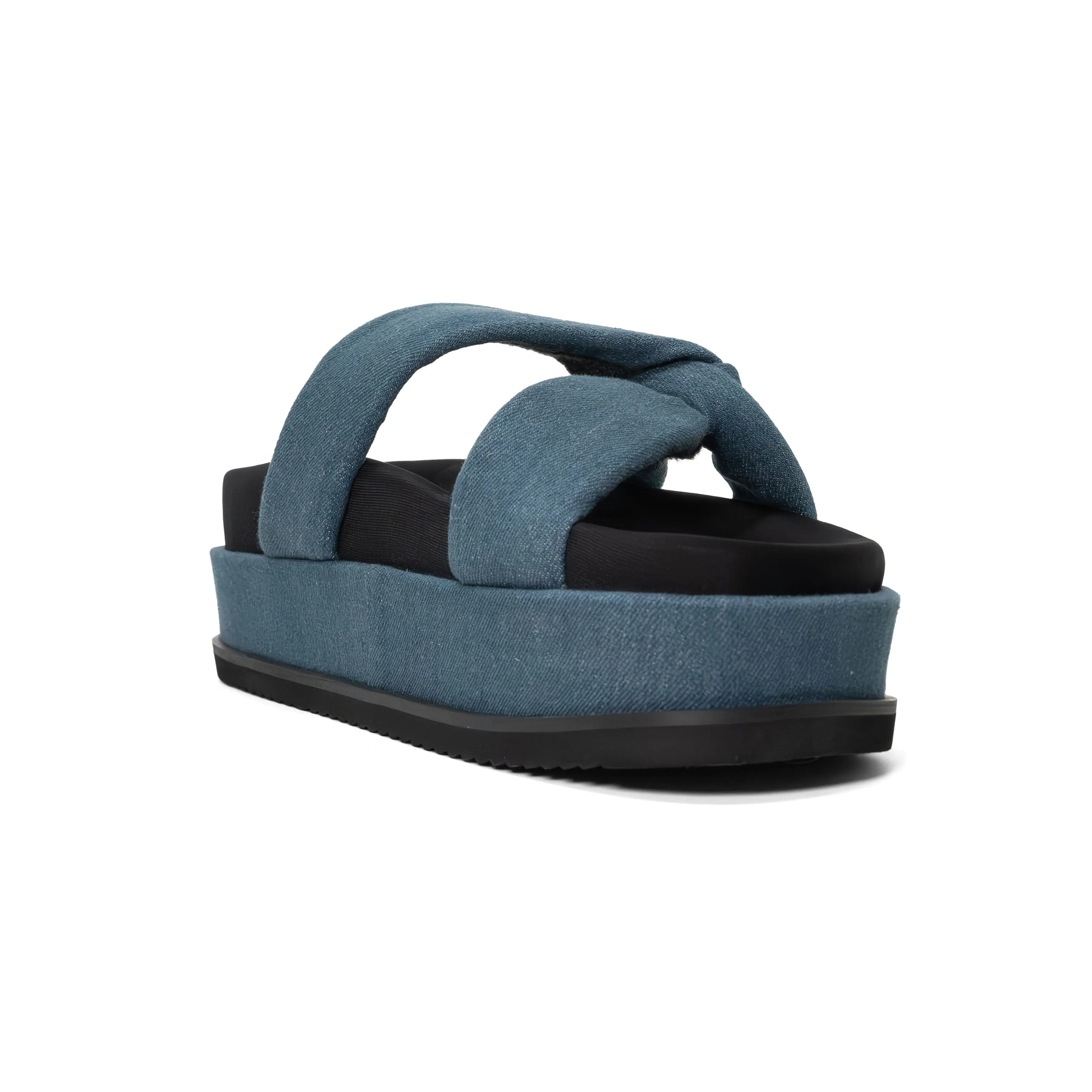 ROAM SIDE SLIP STACK PLATFORM DENIM