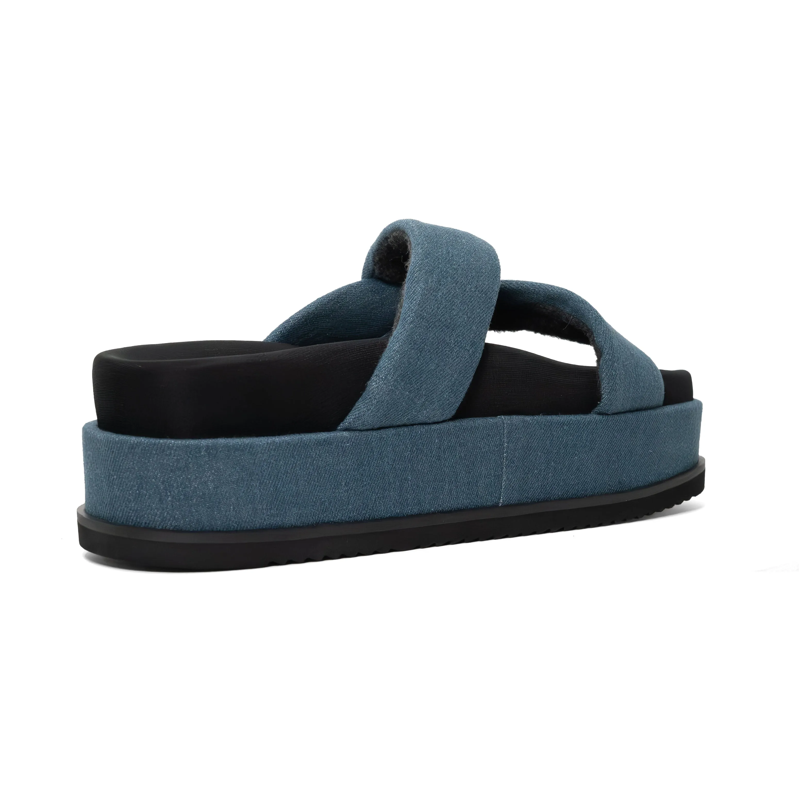 ROAM SIDE SLIP STACK PLATFORM DENIM