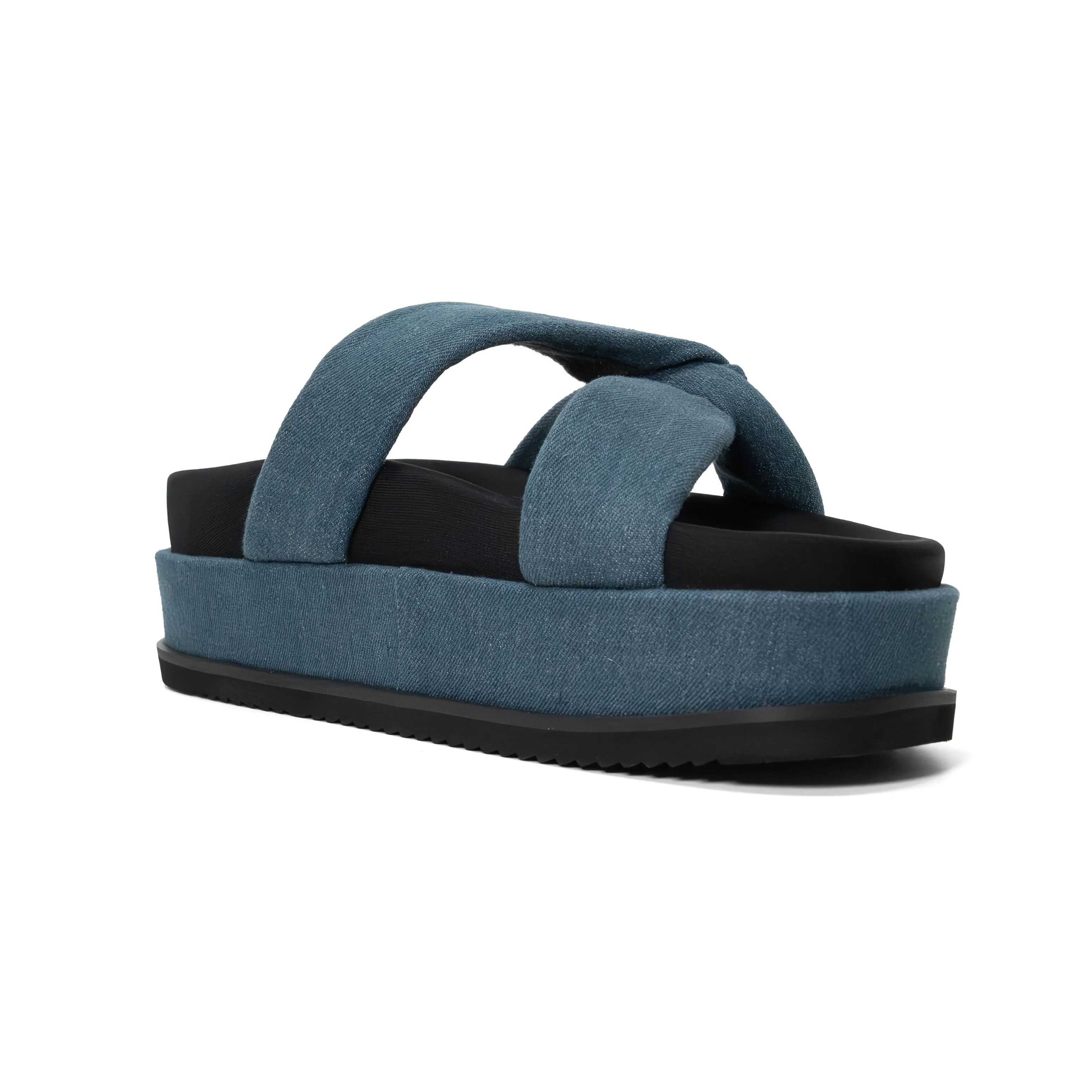ROAM SIDE SLIP STACK PLATFORM DENIM