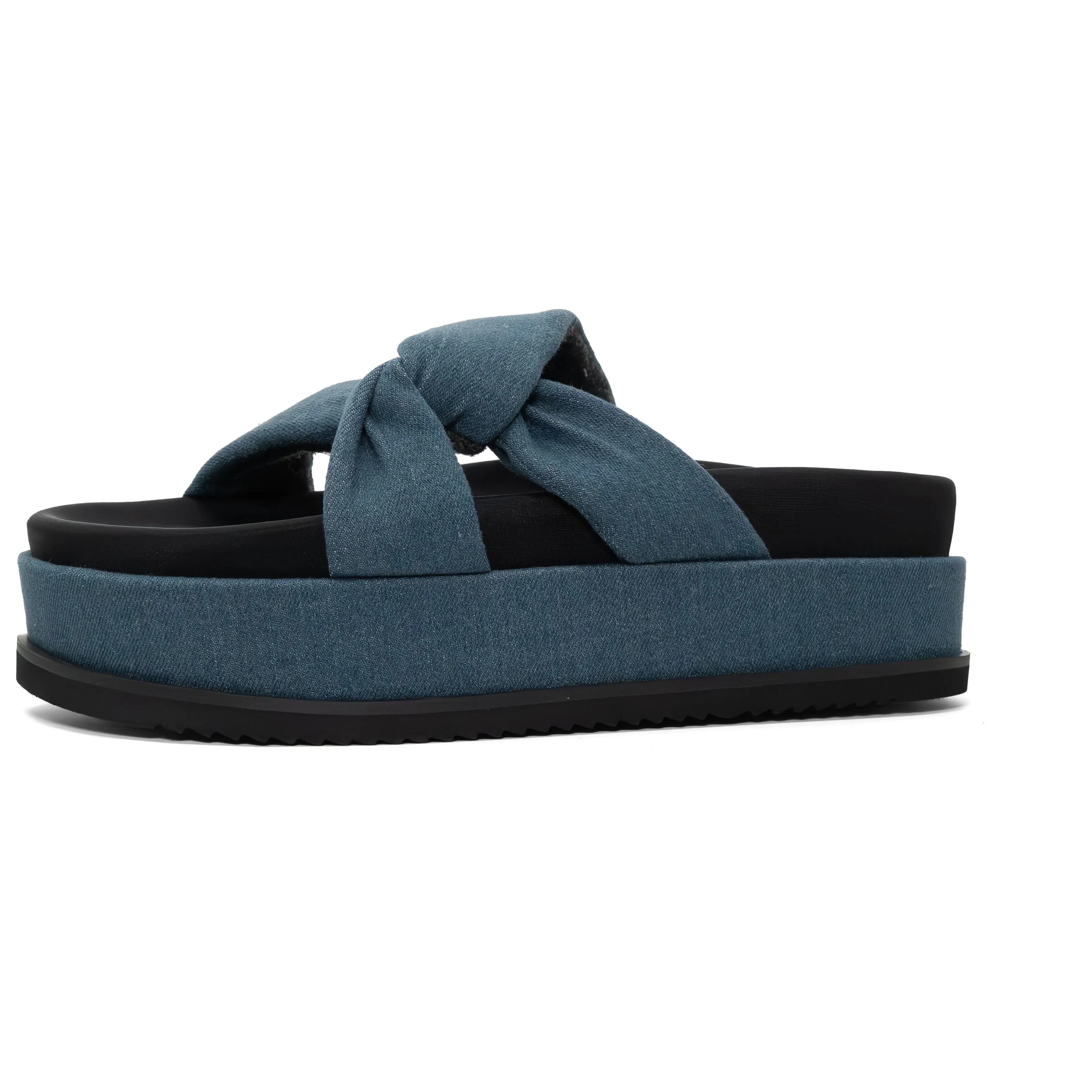 ROAM SIDE SLIP STACK PLATFORM DENIM