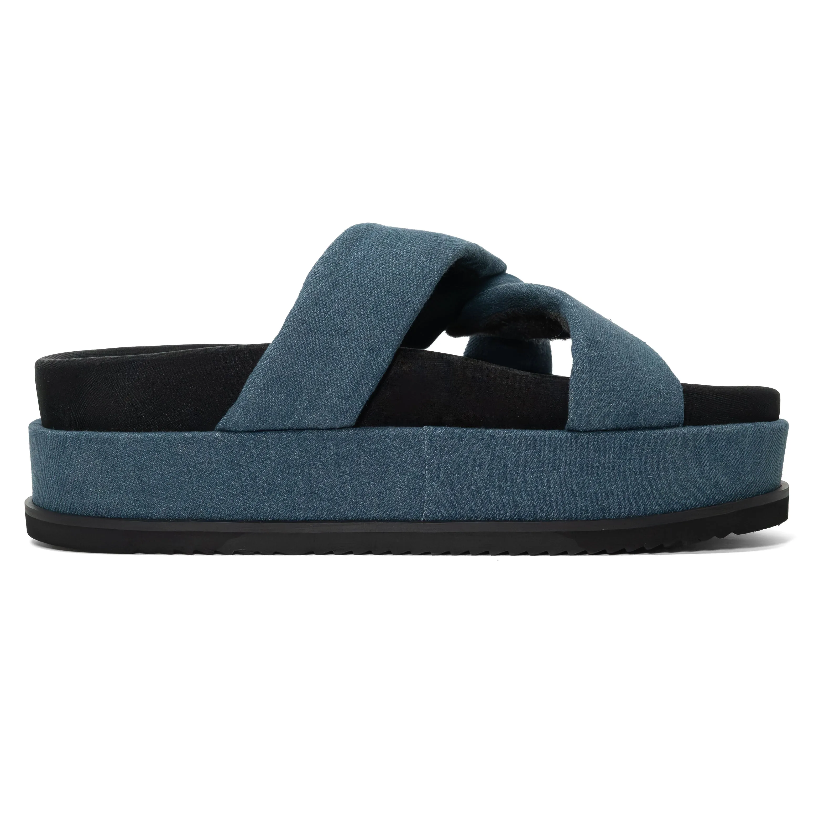 ROAM SIDE SLIP STACK PLATFORM DENIM