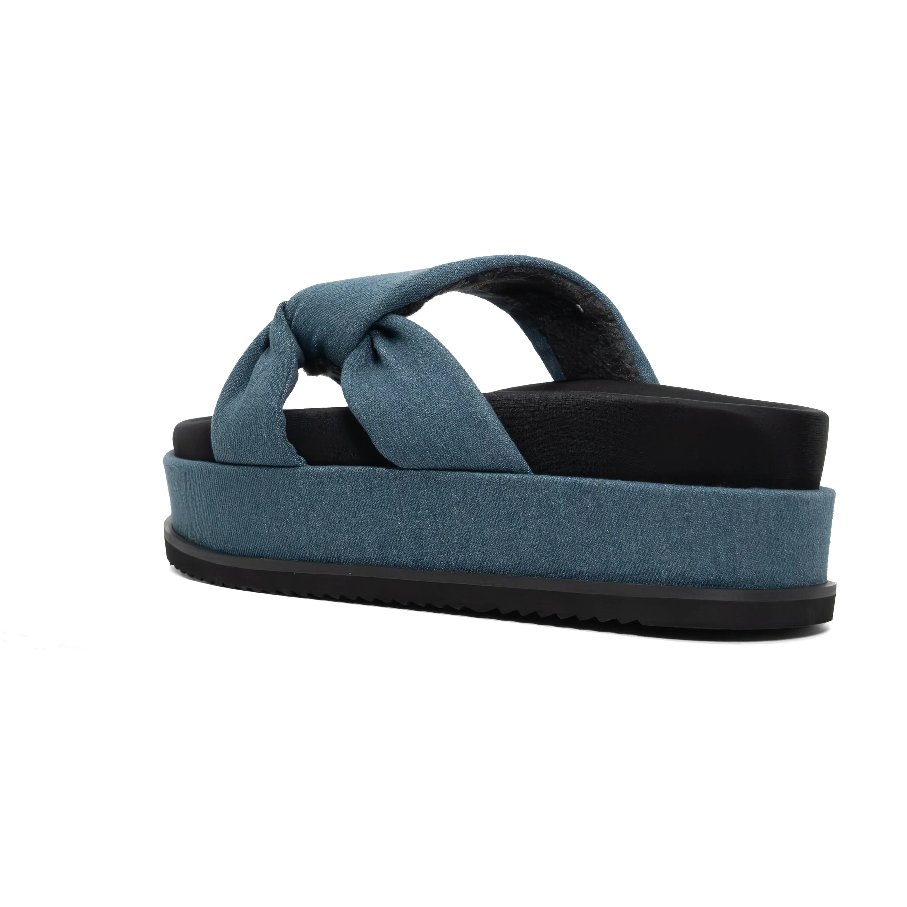 ROAM SIDE SLIP STACK PLATFORM DENIM