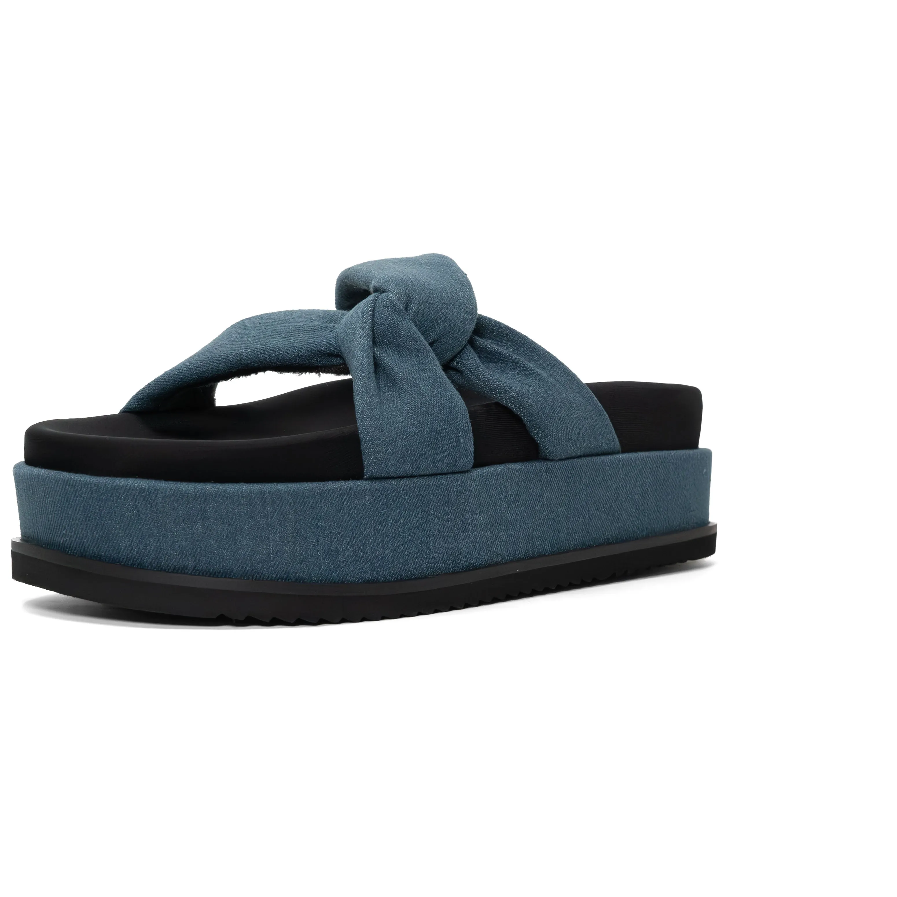ROAM SIDE SLIP STACK PLATFORM DENIM