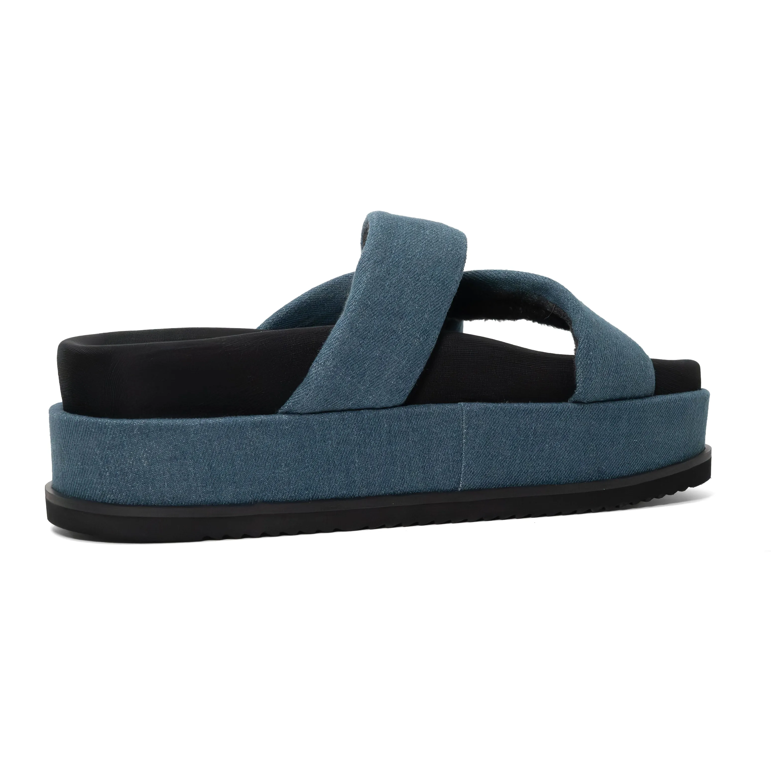 ROAM SIDE SLIP STACK PLATFORM DENIM