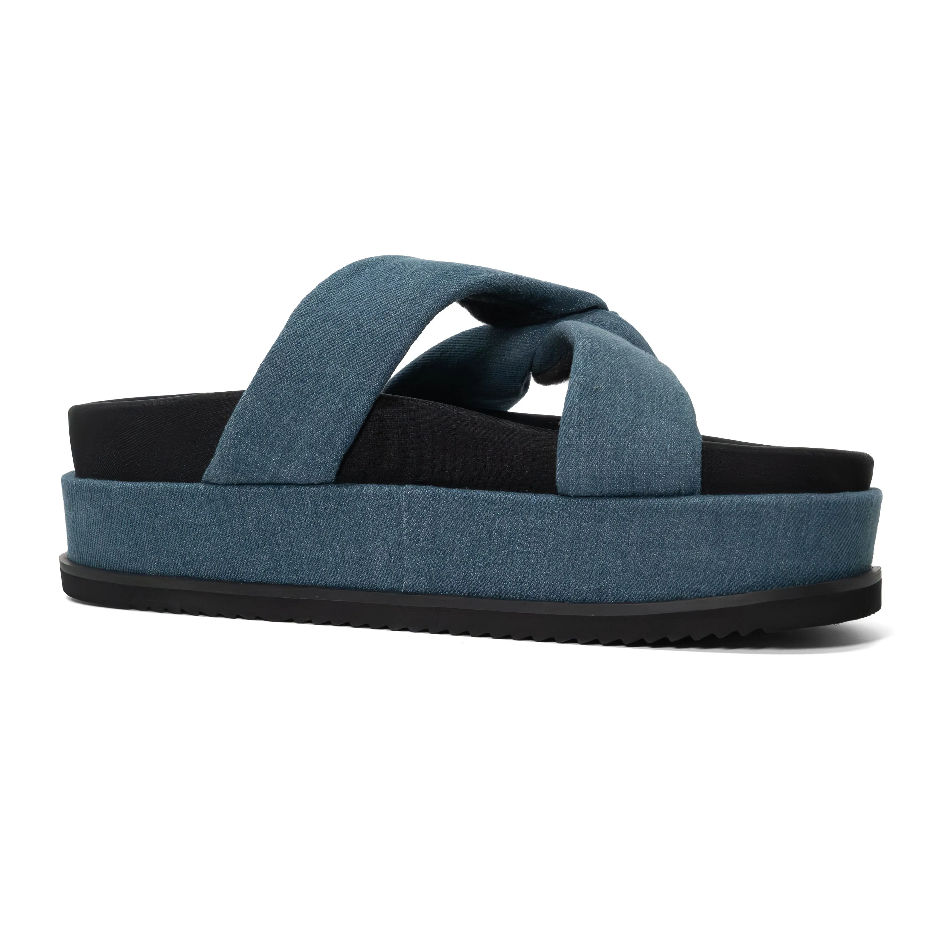 ROAM SIDE SLIP STACK PLATFORM DENIM