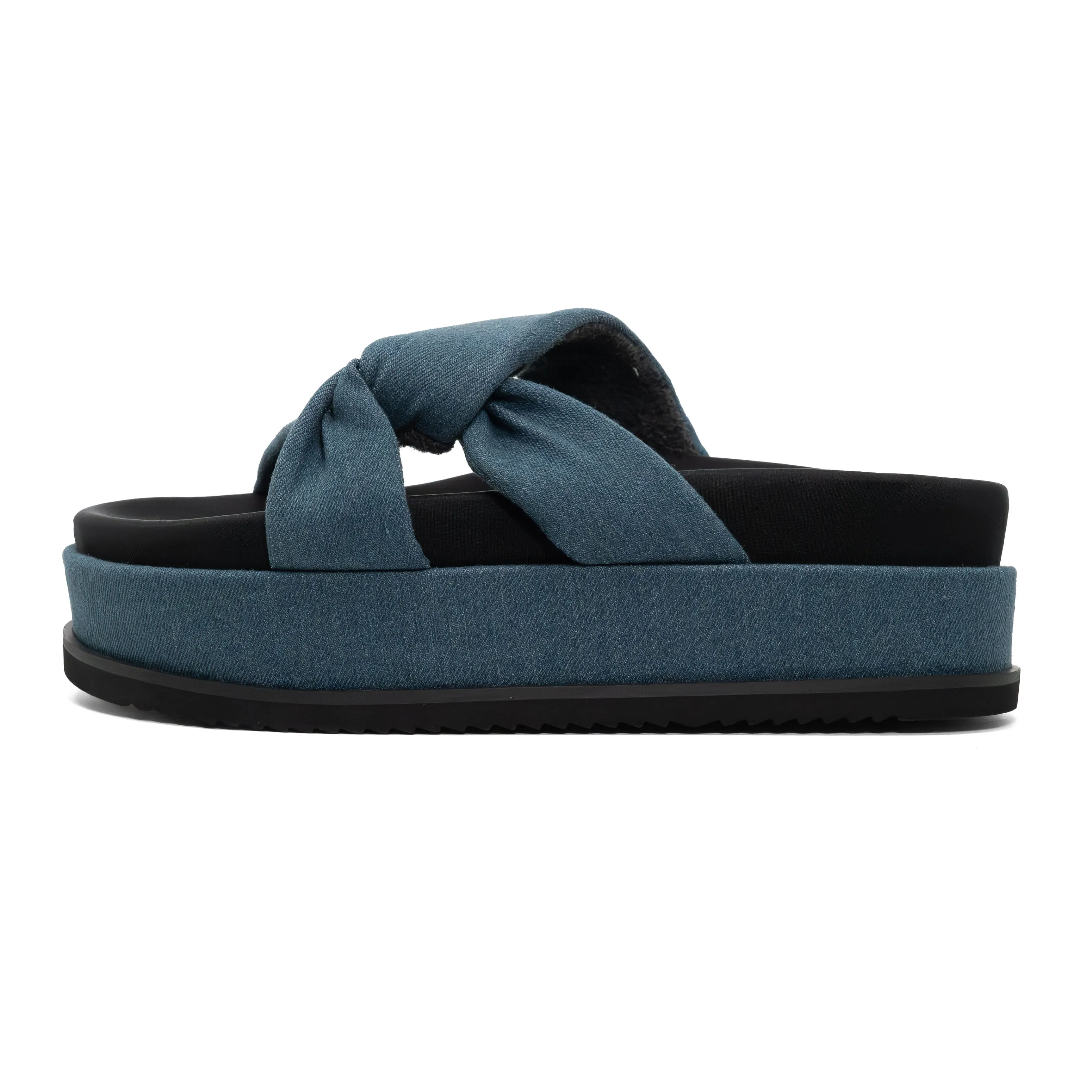 ROAM SIDE SLIP STACK PLATFORM DENIM
