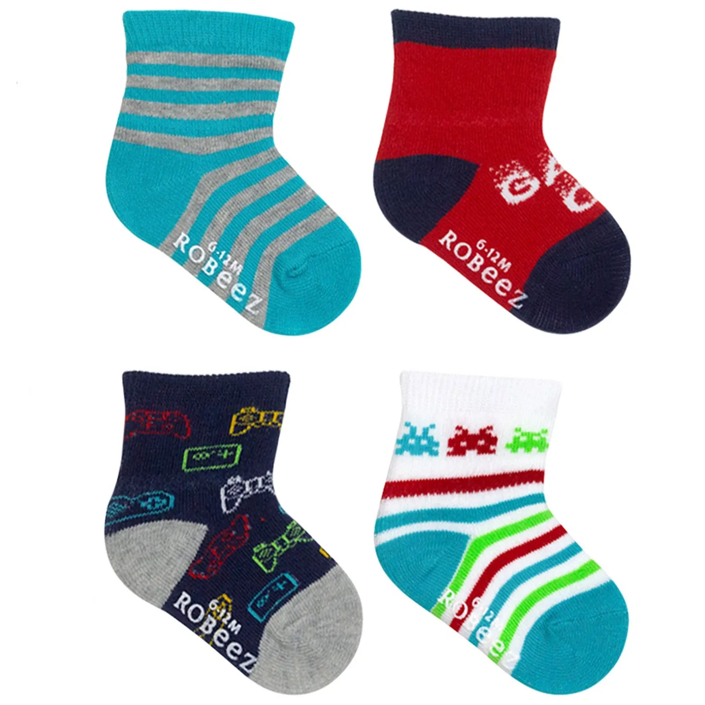 Robeez 6 PK Infant Socks - Game On!