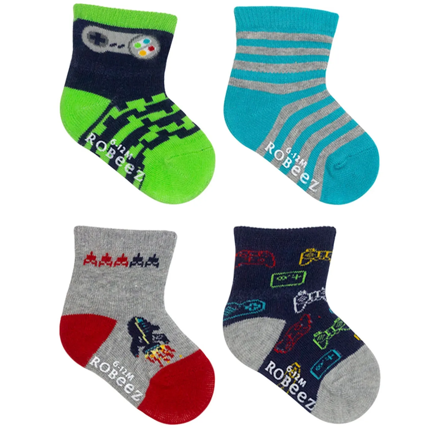 Robeez 6 PK Infant Socks - Game On!