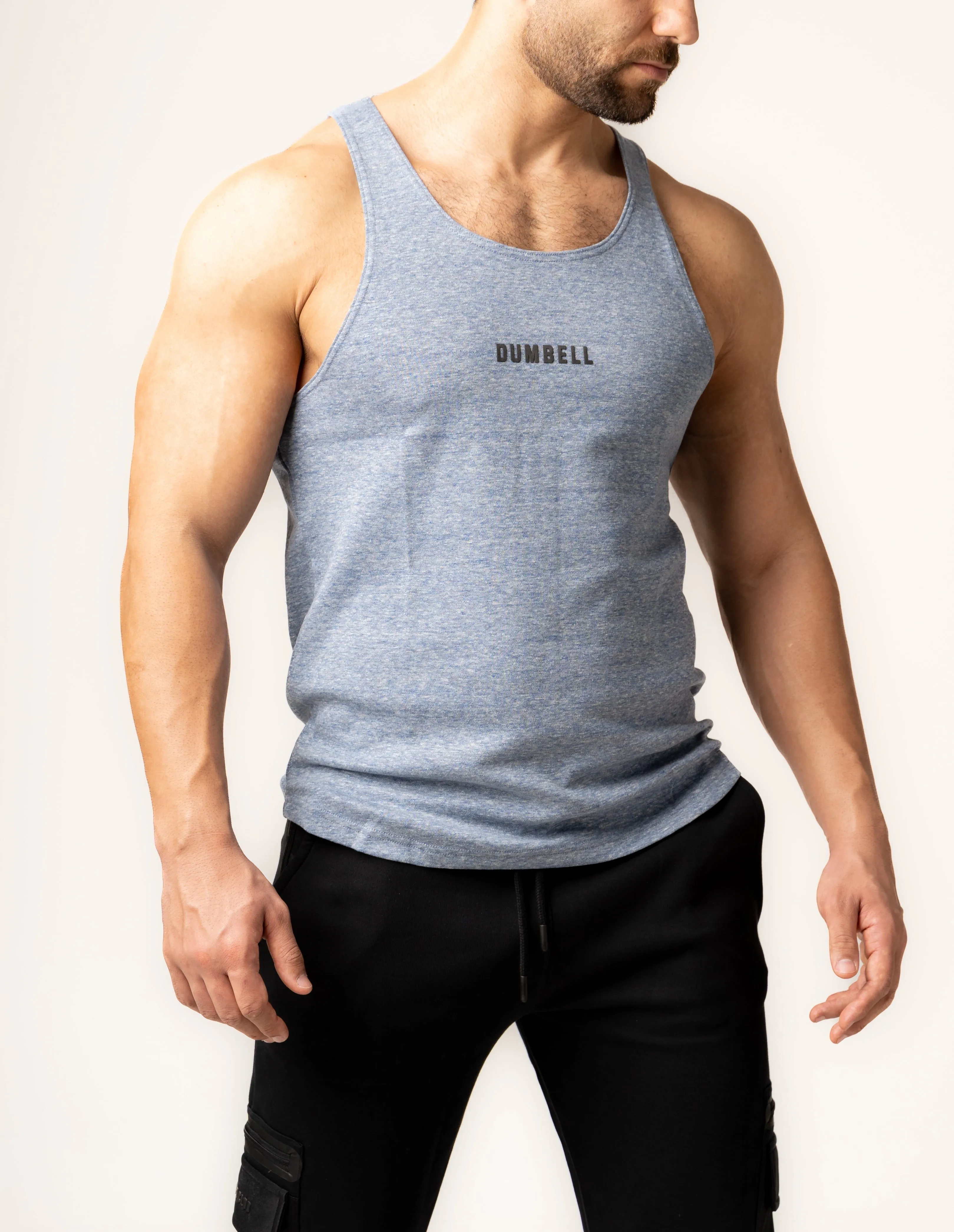 Robust Cotton Gym Tanks - Blue