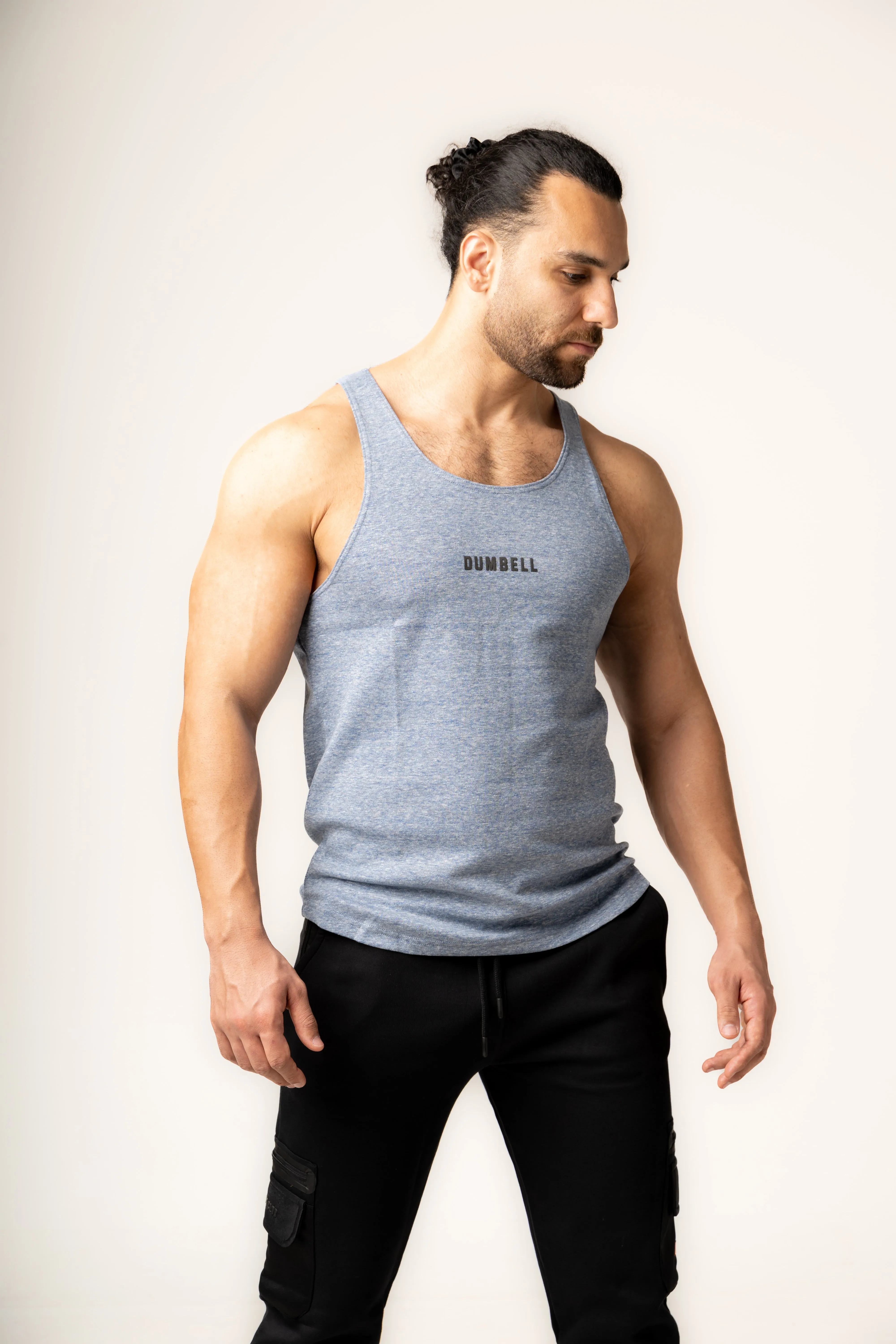 Robust Cotton Gym Tanks - Blue