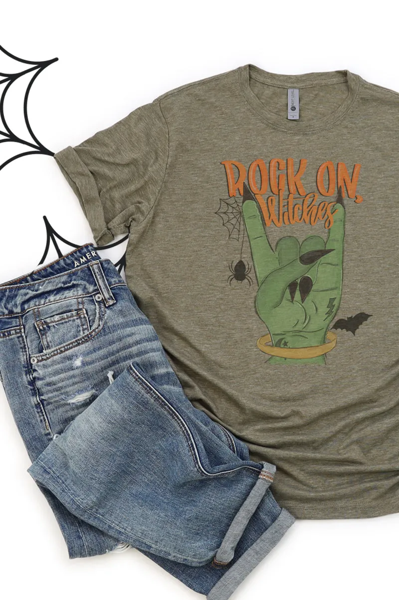 Rock On Witches Poly/Cotton Tee
