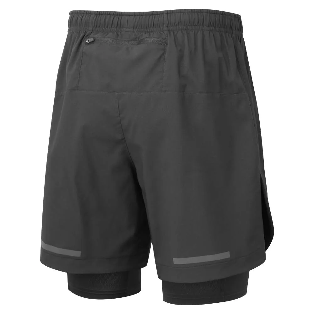 Ronhill Tech 7" Twin Short (Mens) - All Black