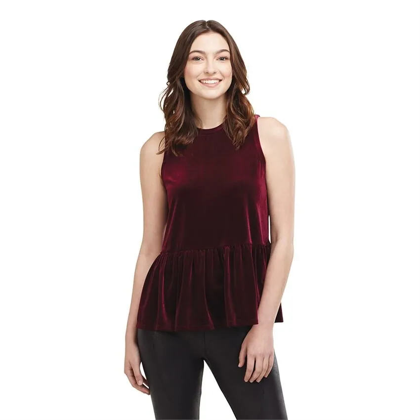 Sable Peplum Tank