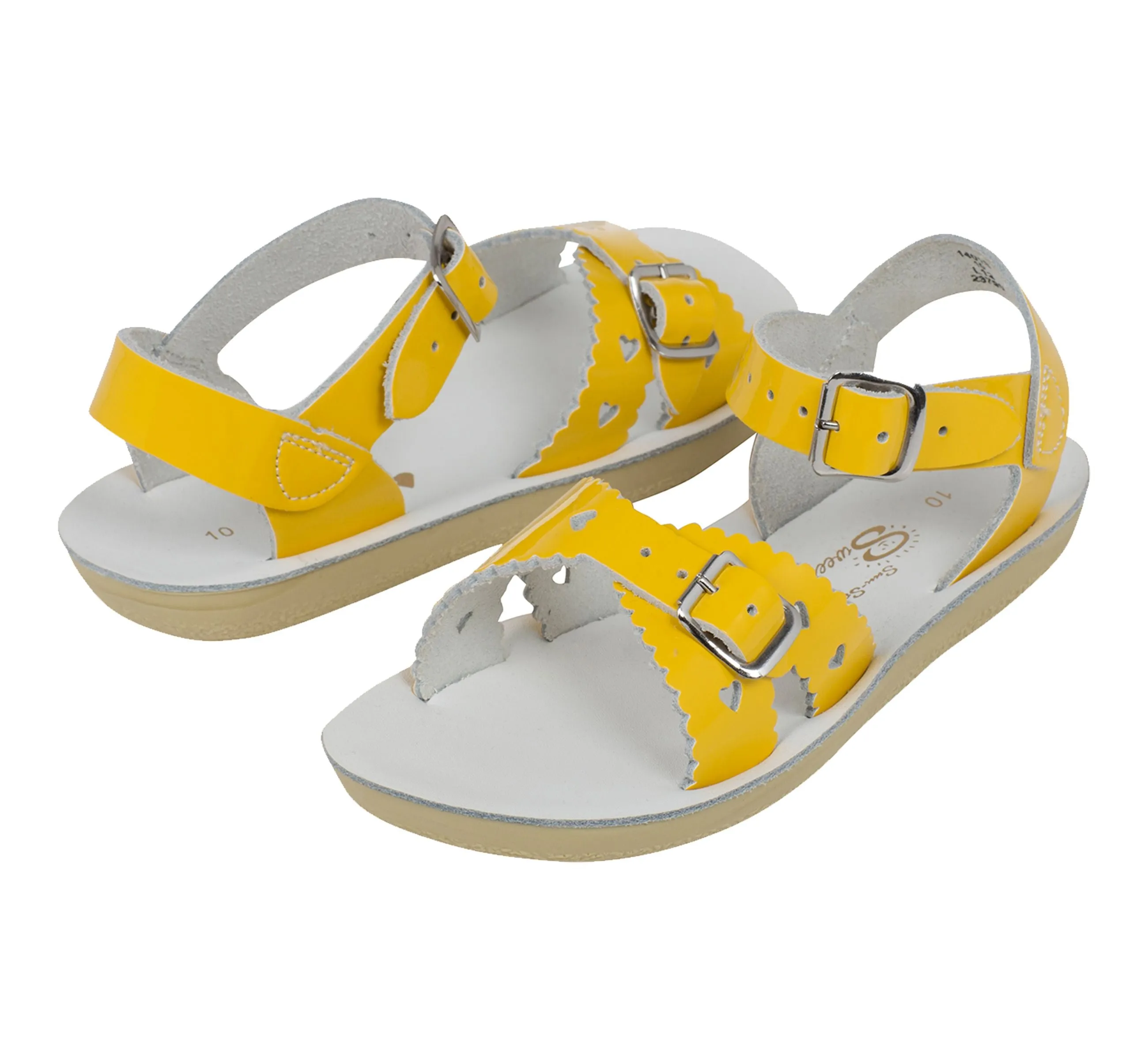 Salt-Water Kids Sandals | Sweetheart Sun San | Shiny Yellow