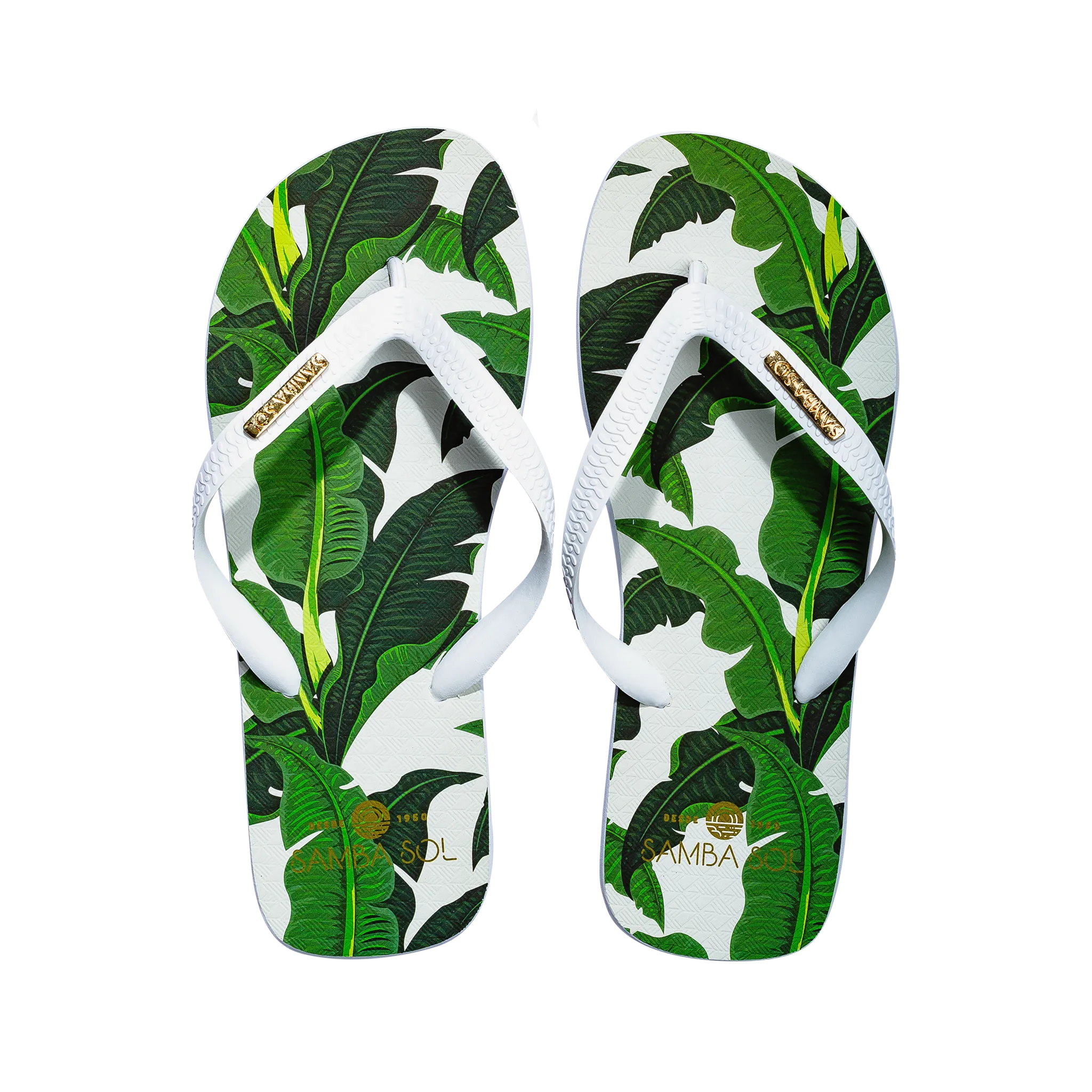 Samba Sol Men's Fashion Collection Flip Flops - Banana Leaf