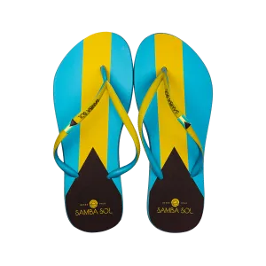 Samba Sol Women’s Countries Collection Flip Flops - Bahamas