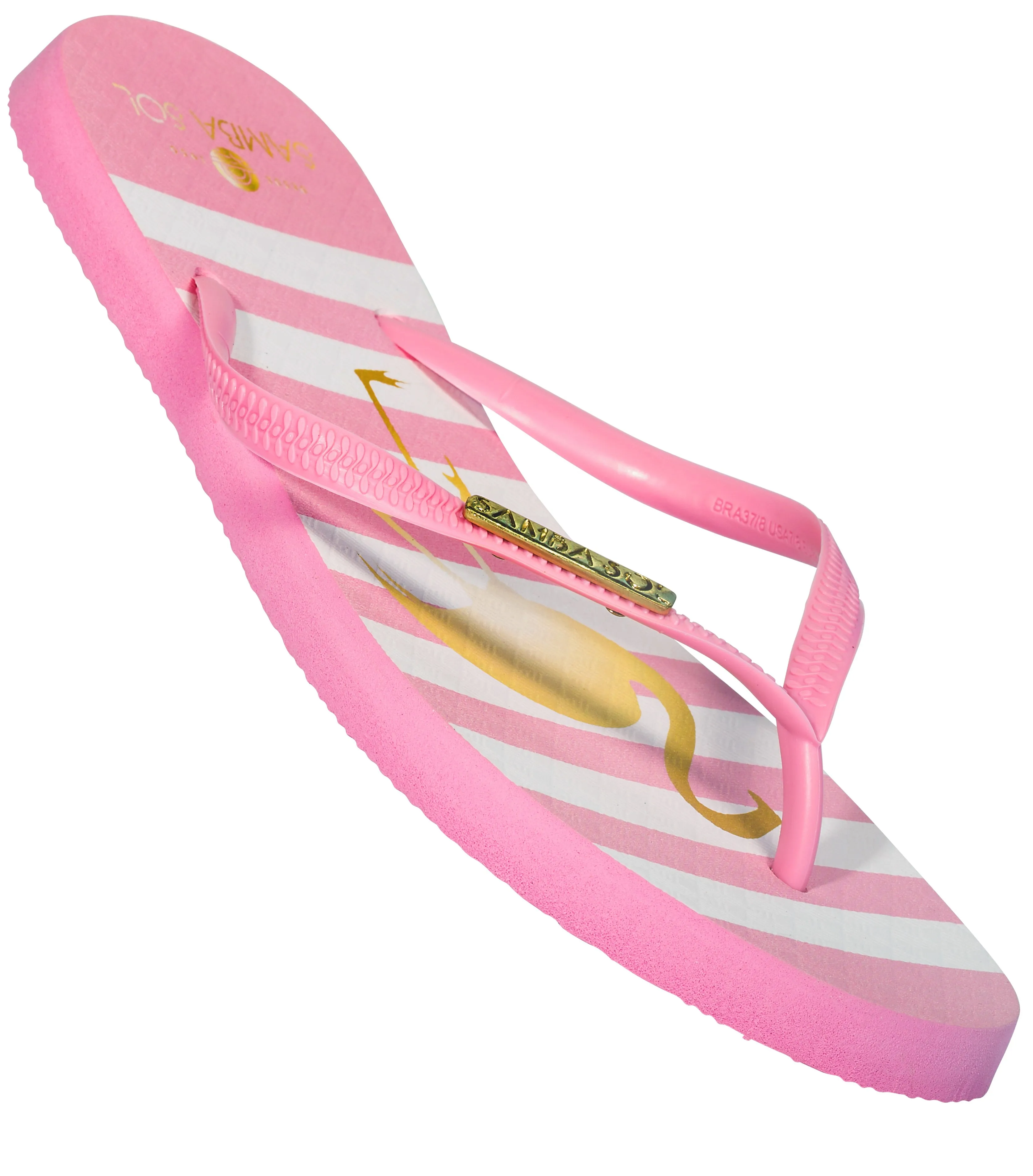 Samba Sol Women's Fashion Collection Flip Flops - Flamingo