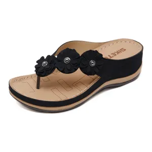 Sandals Women'S Car Line Leisure Vacation Beach Seaside Slope