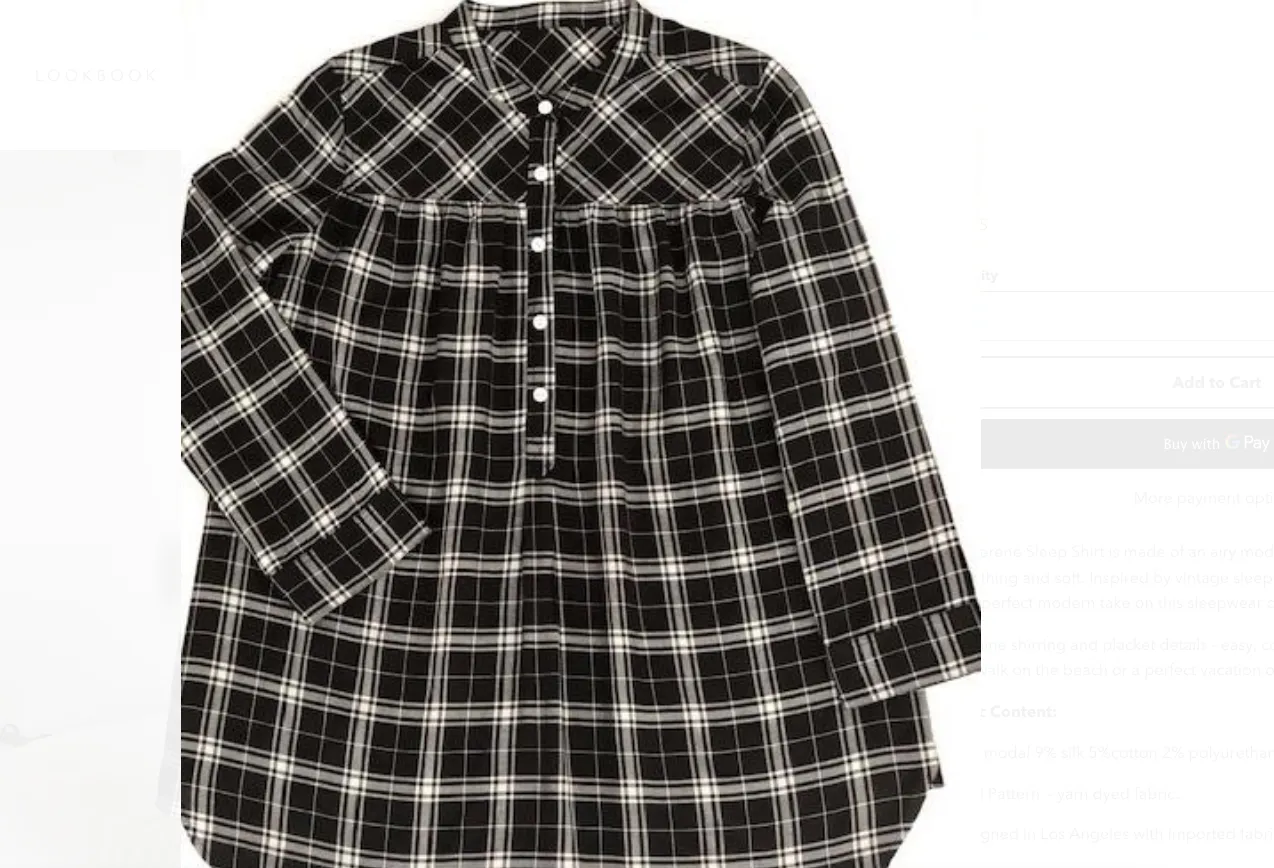 Serene Sleep Shirt Plaid