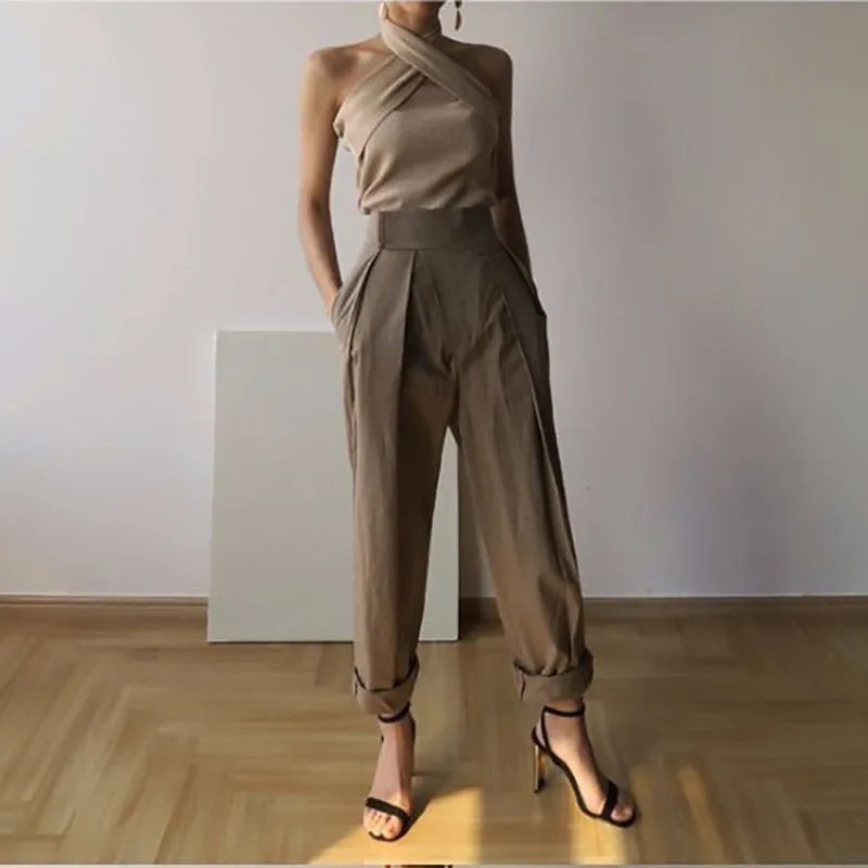 Sexy Sleeveless Knit Halter