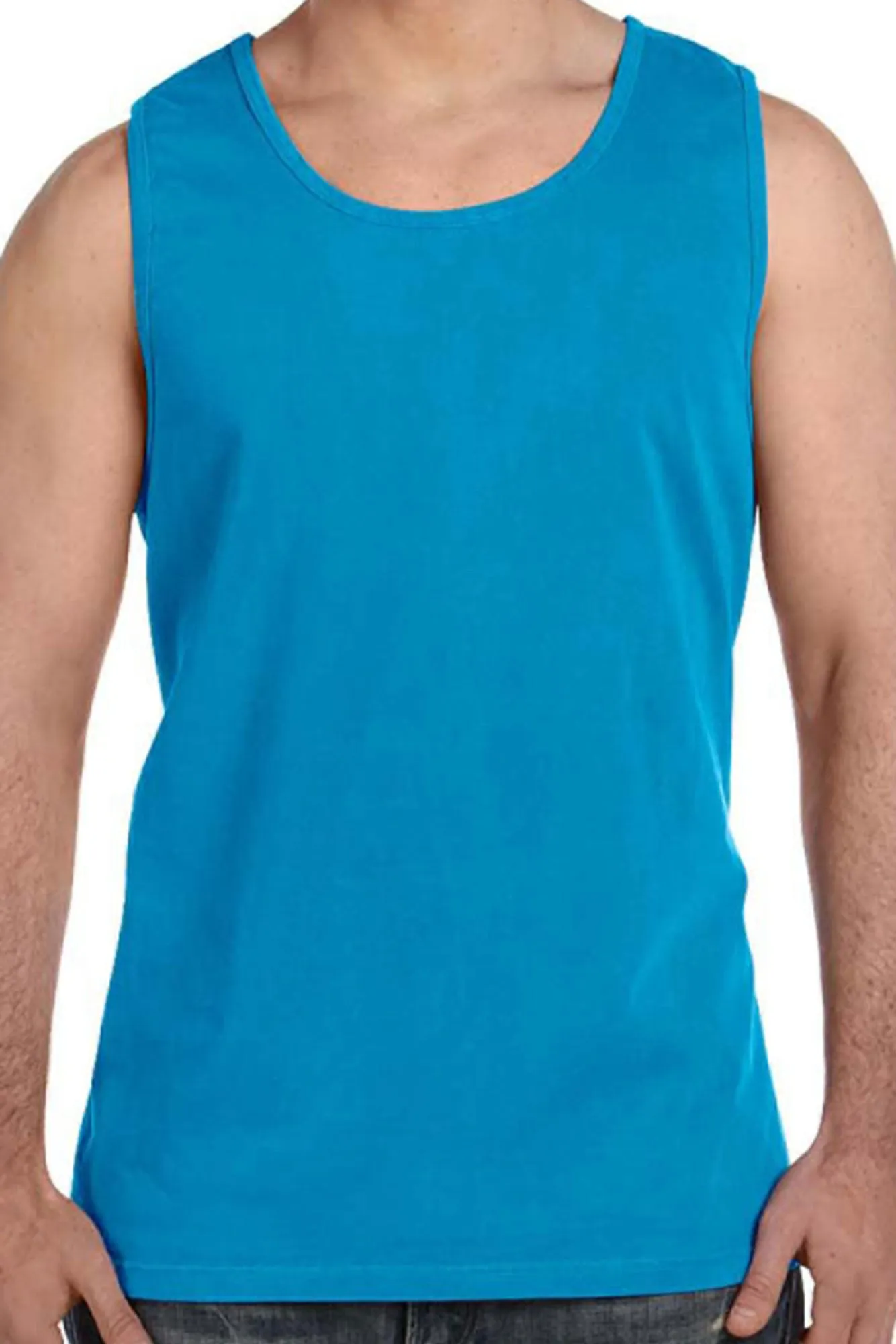 Shades of Blue Comfort Colors Cotton Tank Top *Personalize It