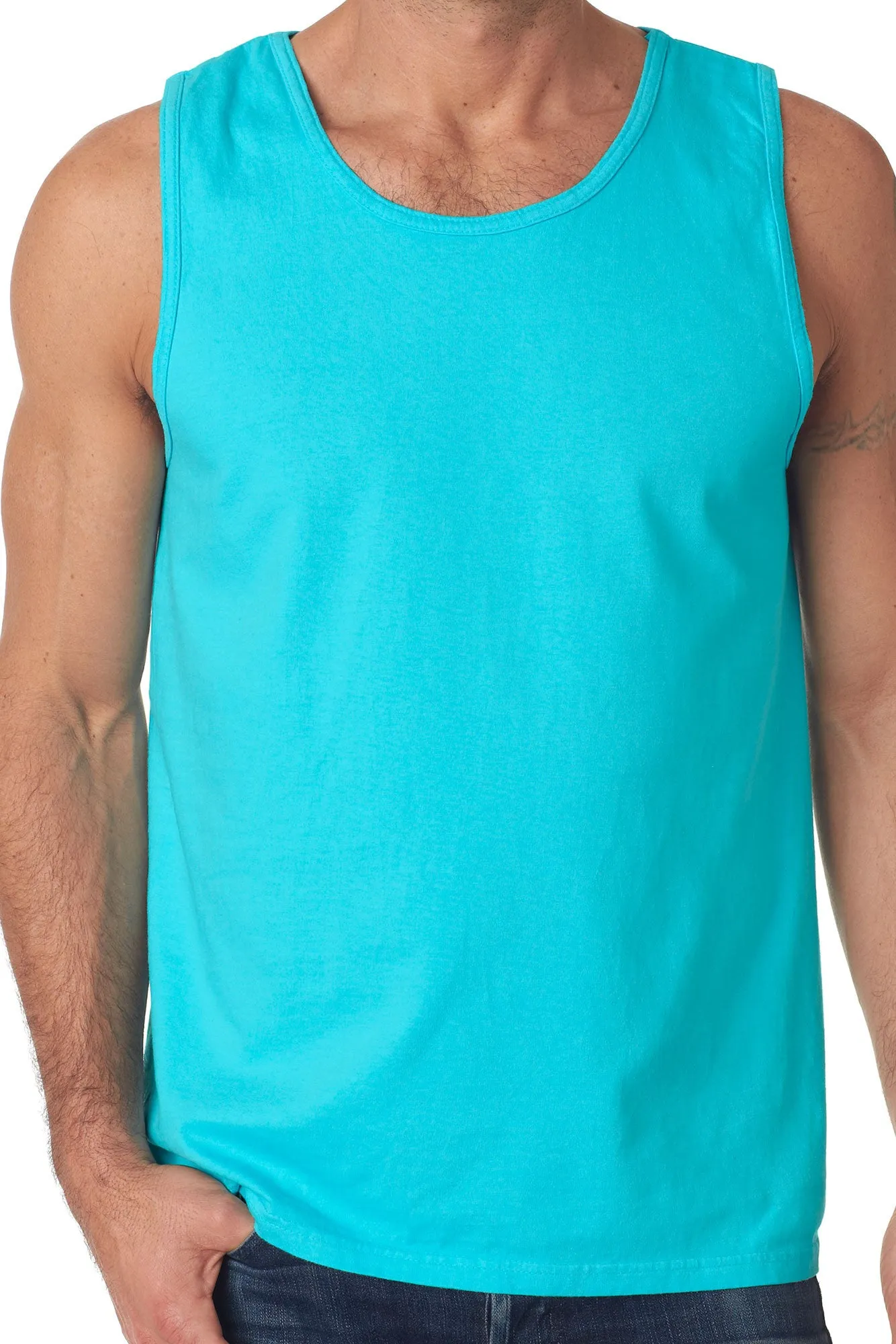 Shades of Blue Comfort Colors Cotton Tank Top *Personalize It