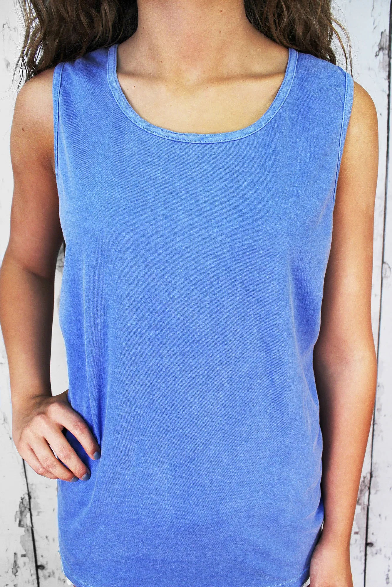 Shades of Blue Comfort Colors Cotton Tank Top *Personalize It