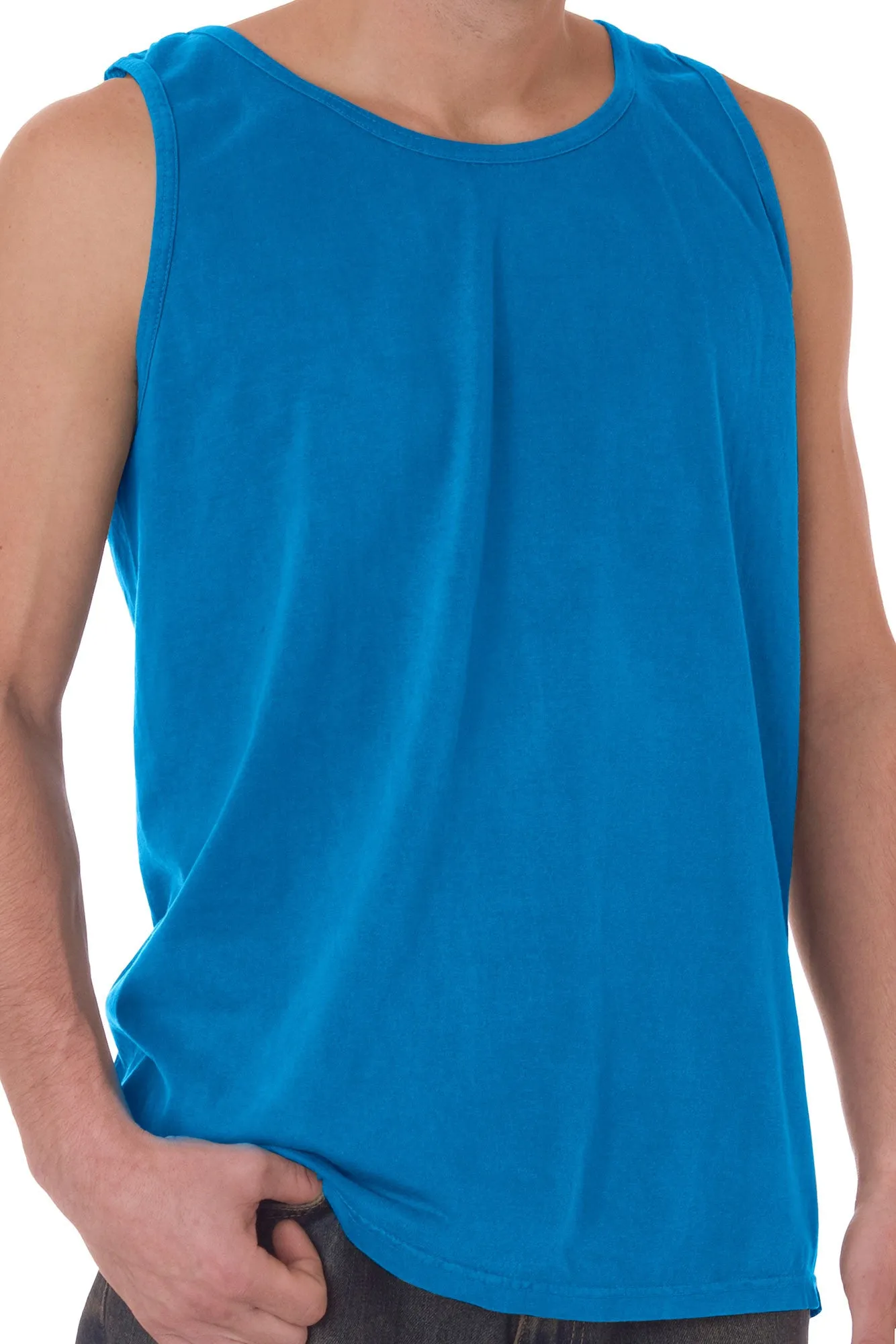 Shades of Blue Comfort Colors Cotton Tank Top *Personalize It