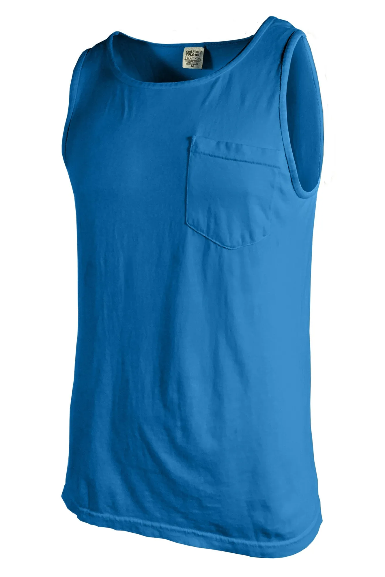 Shades of Blue Comfort Colors Pocket Tank *Personalize It