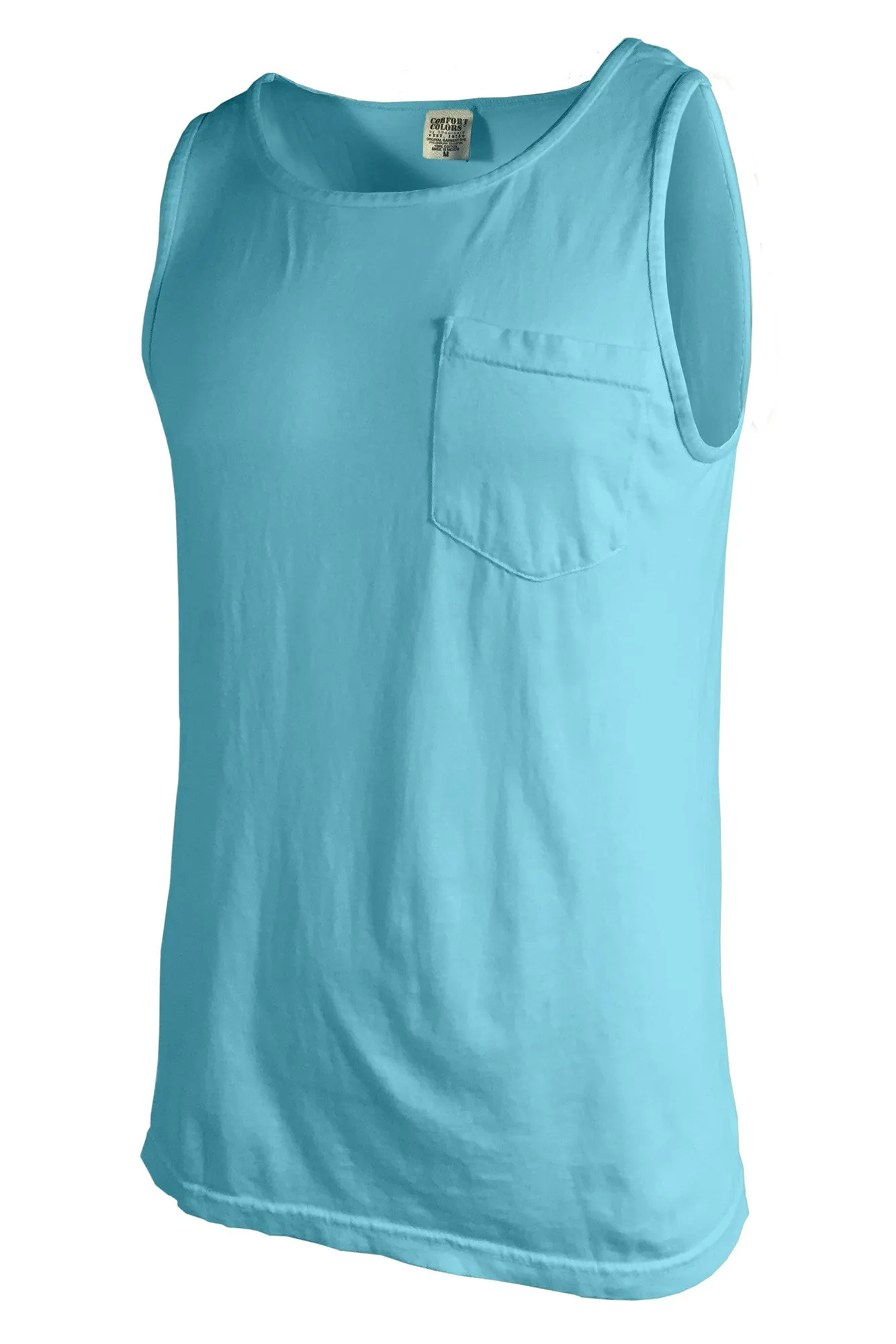 Shades of Blue Comfort Colors Pocket Tank *Personalize It