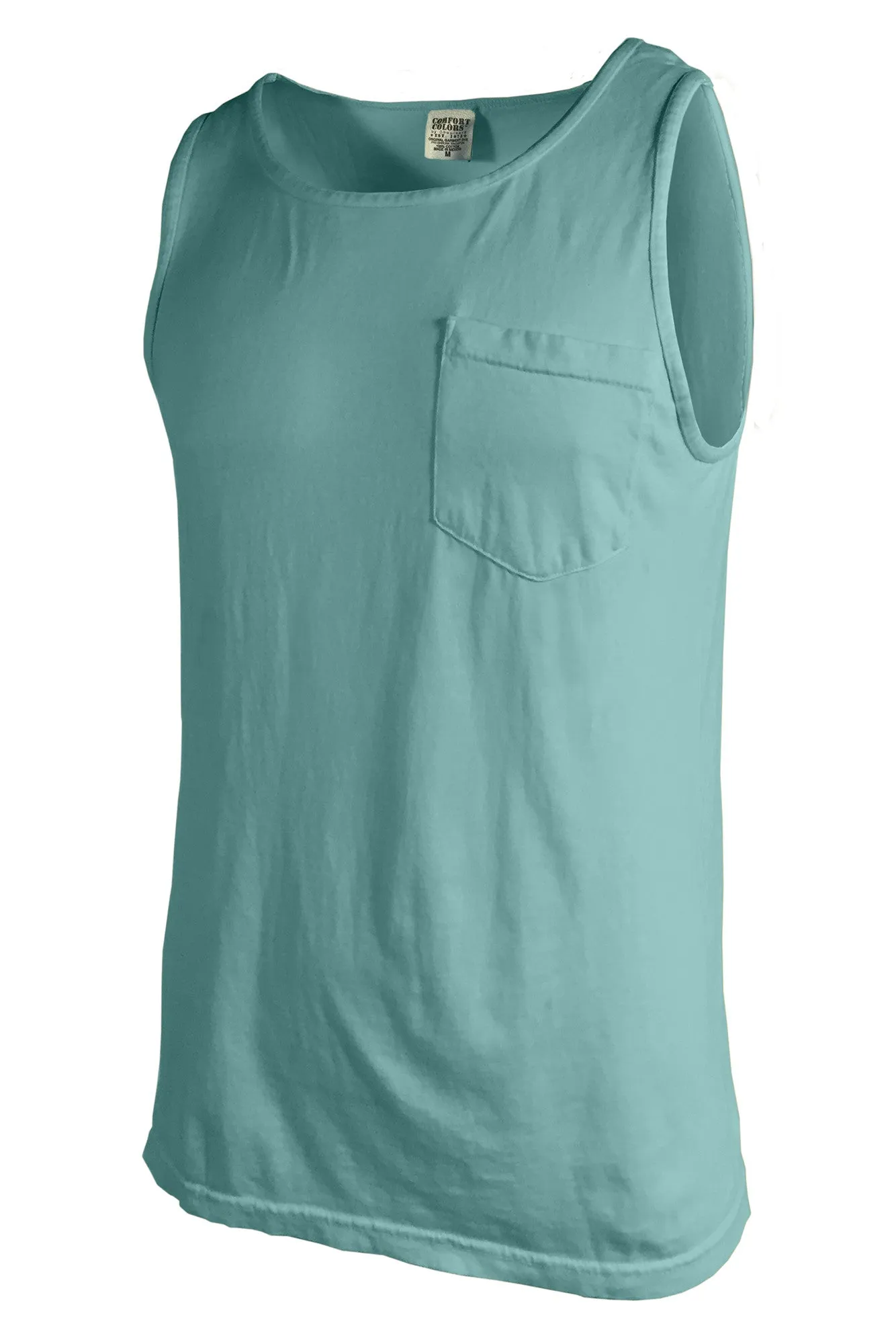 Shades of Green/Yellow Comfort Colors Pocket Tank *Personalize It