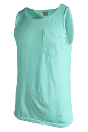 Shades of Green/Yellow Comfort Colors Pocket Tank *Personalize It