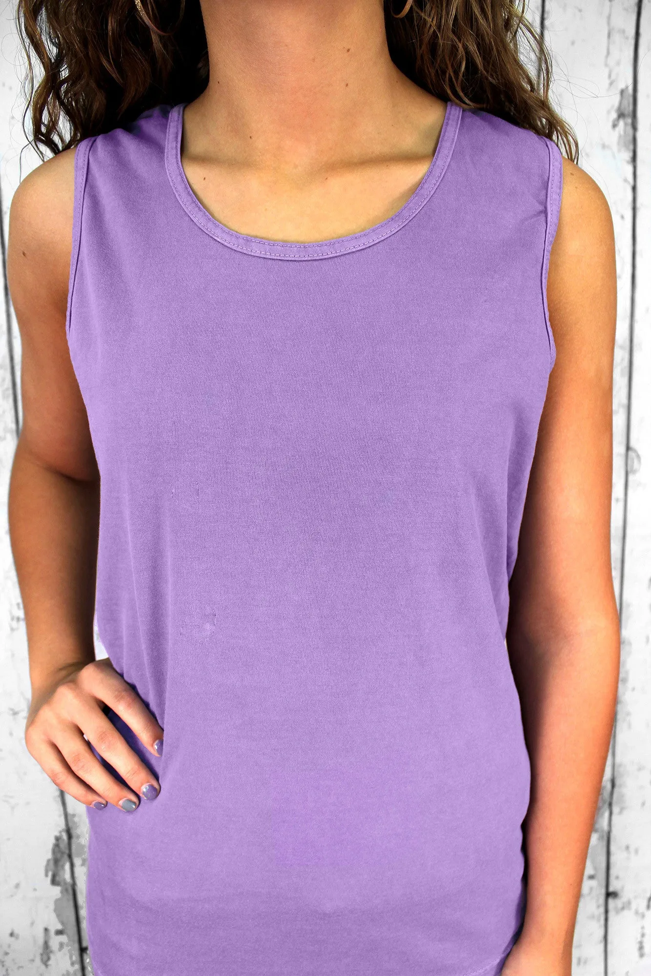 Shades of Pink/Purple Comfort Colors Cotton Tank Top *Personalize It
