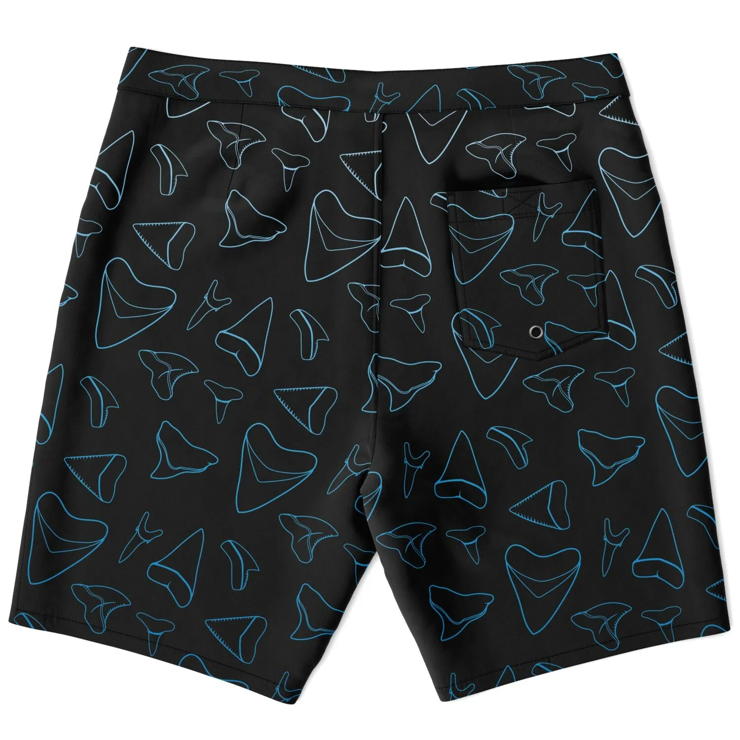 SHARK TOOTH BOARD SHORTS - FREE SHIPPING