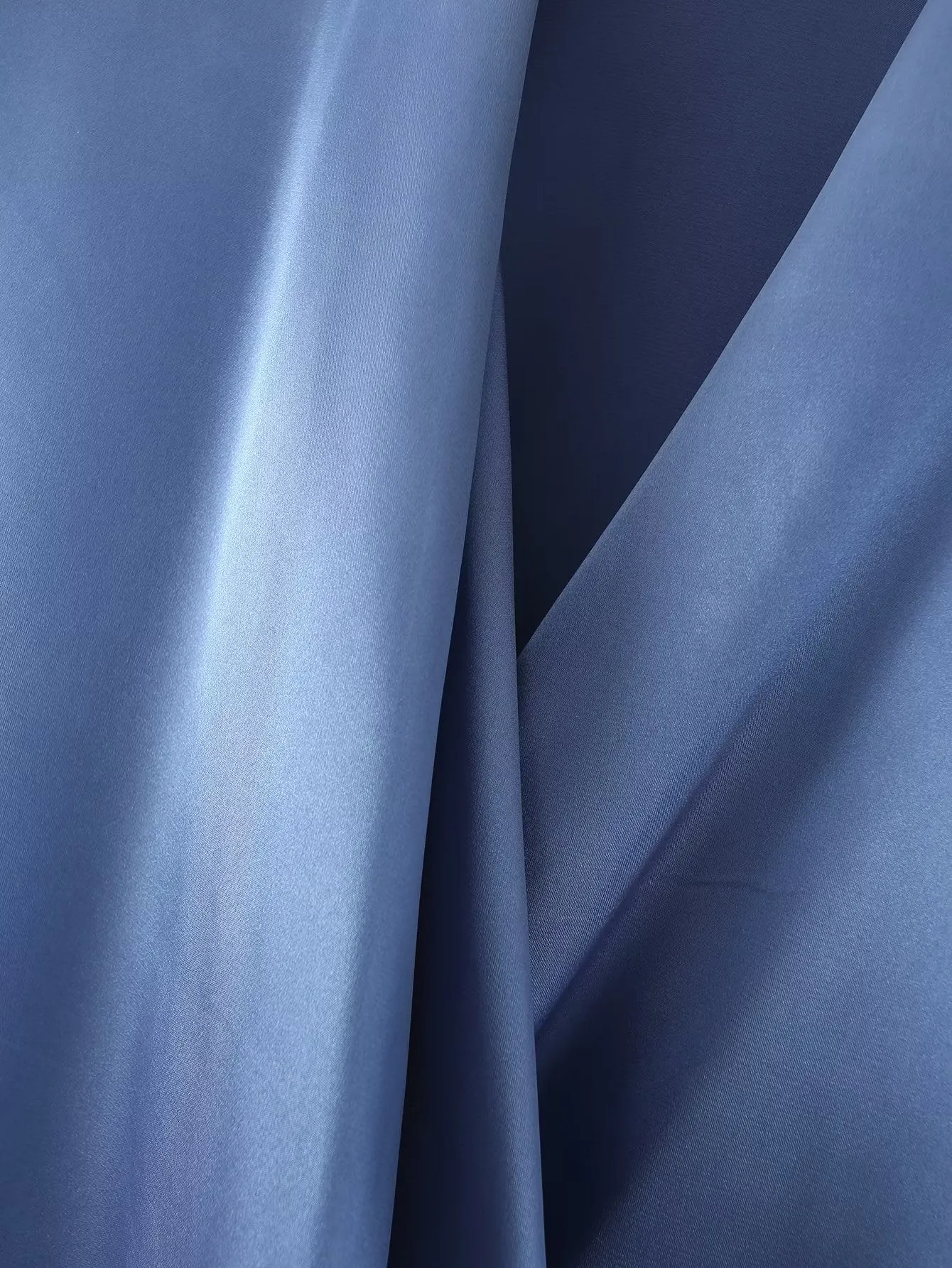 Short Sleeve Draped Wrap Satin Blouse