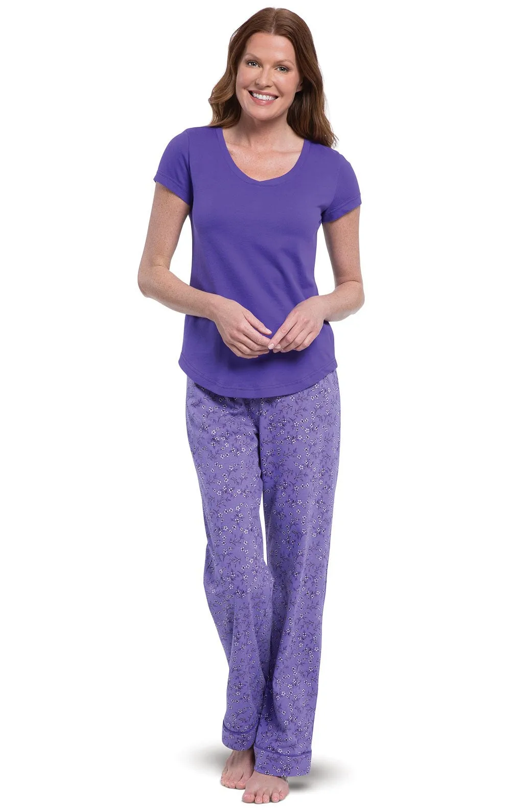 Short Sleeve V-Neck Pajamas