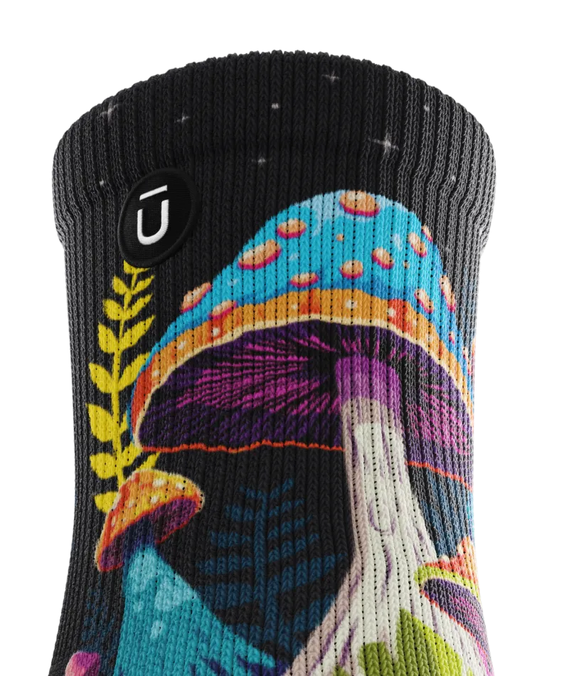Shroomscape Quarter Socks