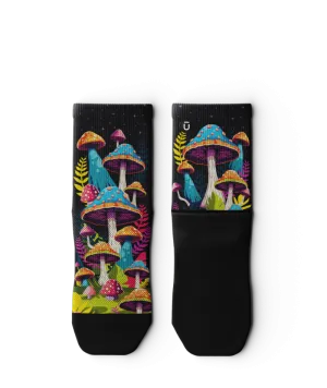 Shroomscape Quarter Socks