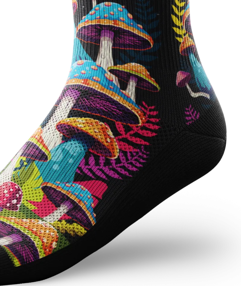 Shroomscape Quarter Socks