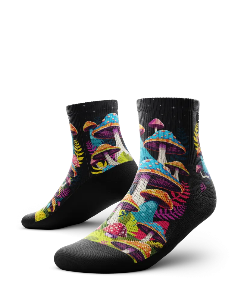 Shroomscape Quarter Socks