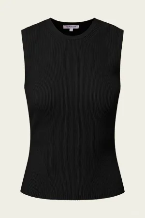 Sid Sleeveless Crewneck Pullover in Black