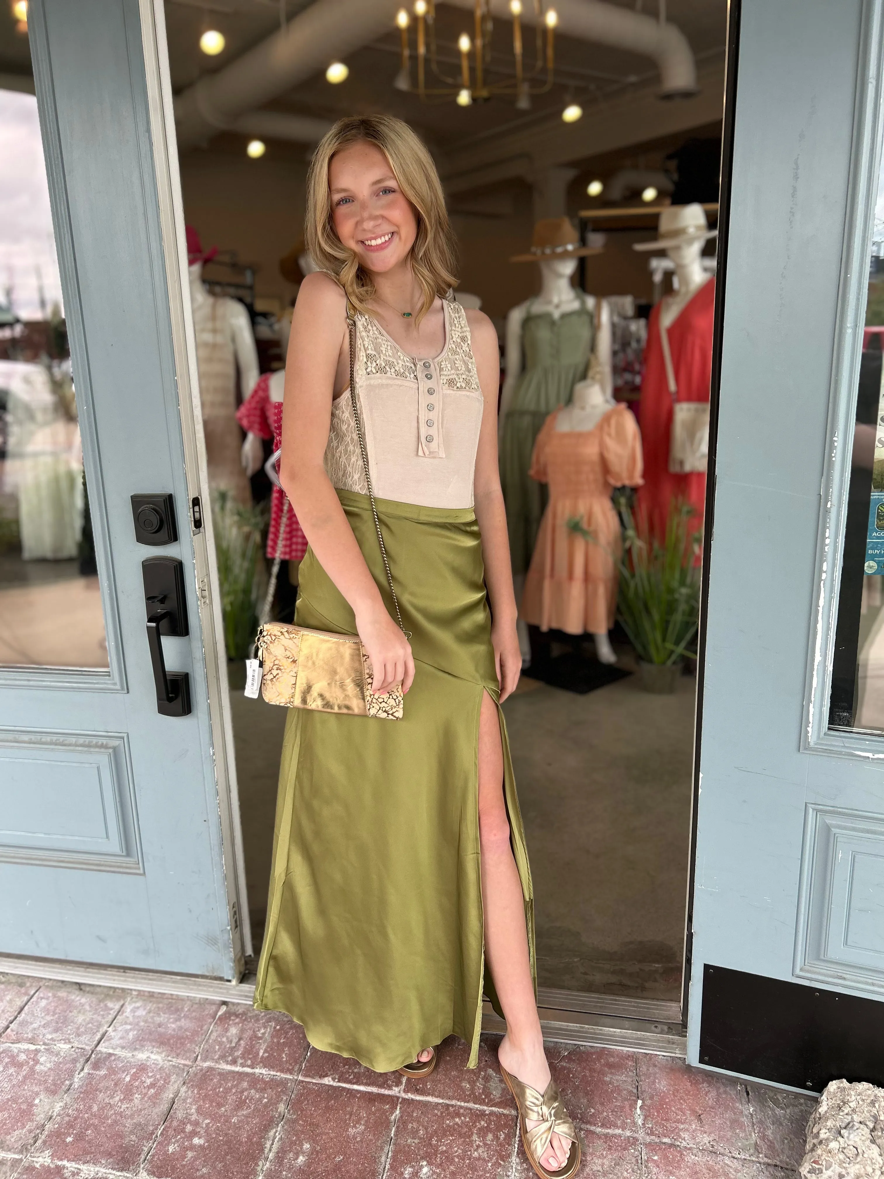 Silk Maxi Skirt