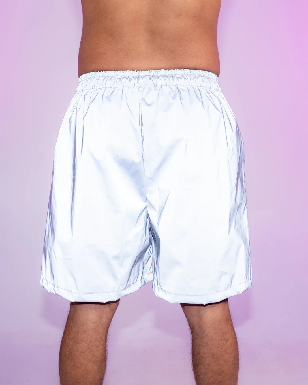 Silver Flash Reflective Men's 6" Seam Shorts