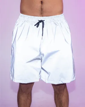 Silver Flash Reflective Men's 6" Seam Shorts
