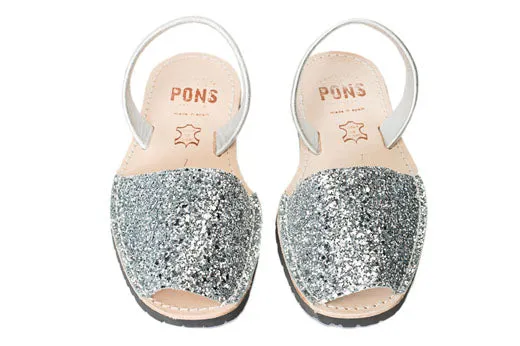 Silver Glitter Pons