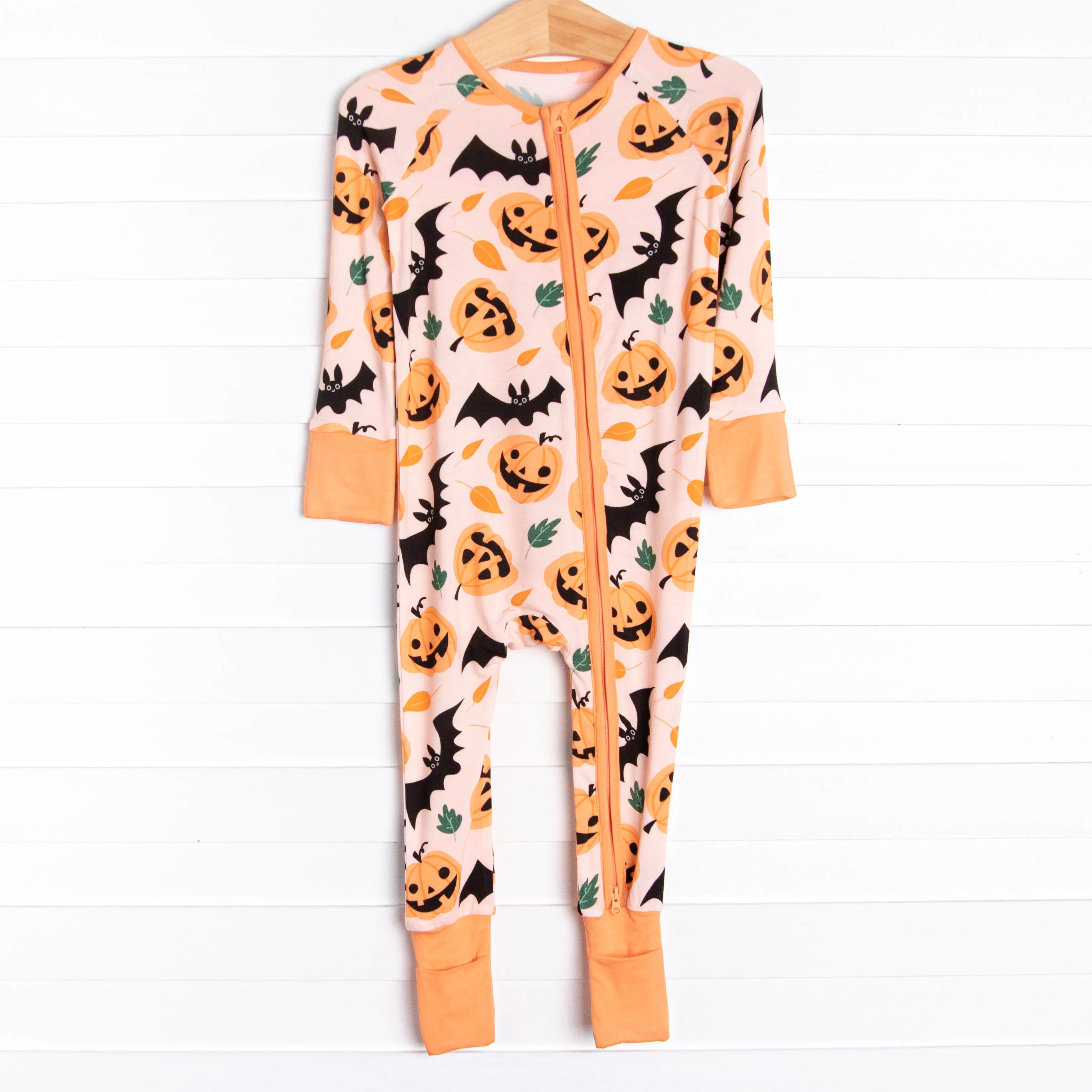 Sleepy Hollow Bamboo Zippy Pajama, Orange